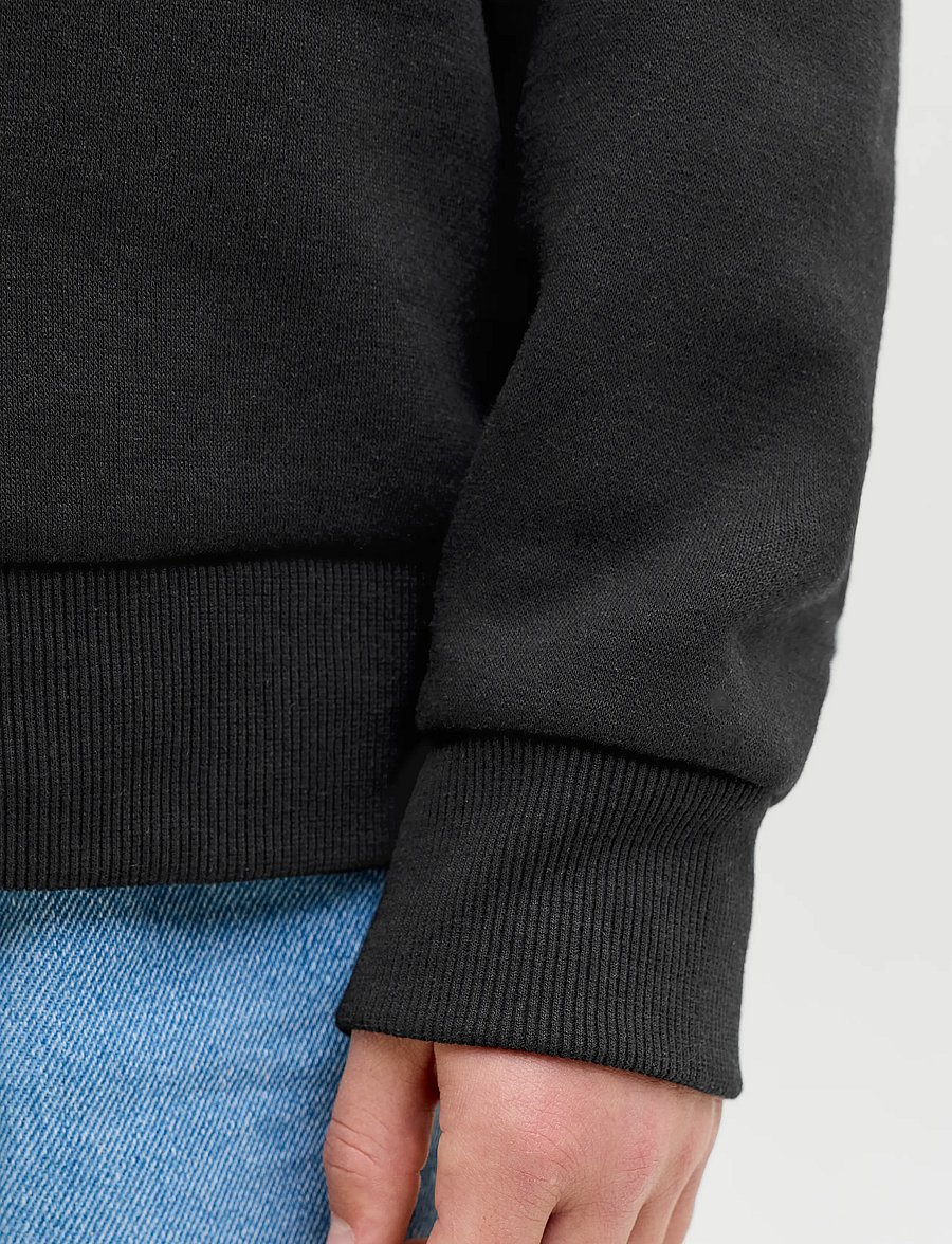 JJ REBEL - JREBREBEL LOGO SWEAT HOOD NOOS JNR - kapuzenpullover - black - 5