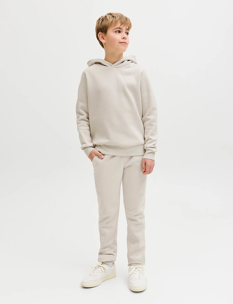 JJ REBEL - JREBREBEL LOGO SWEAT HOOD NOOS JNR - kapuutsiga pusad - moonbeam - 4