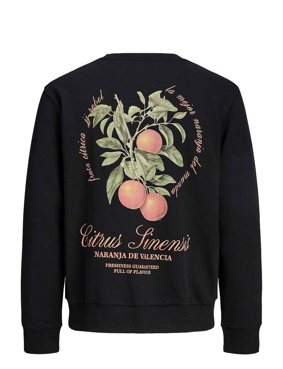 JJ REBEL - JREBAARON SWEAT CREW NECK - black - 1