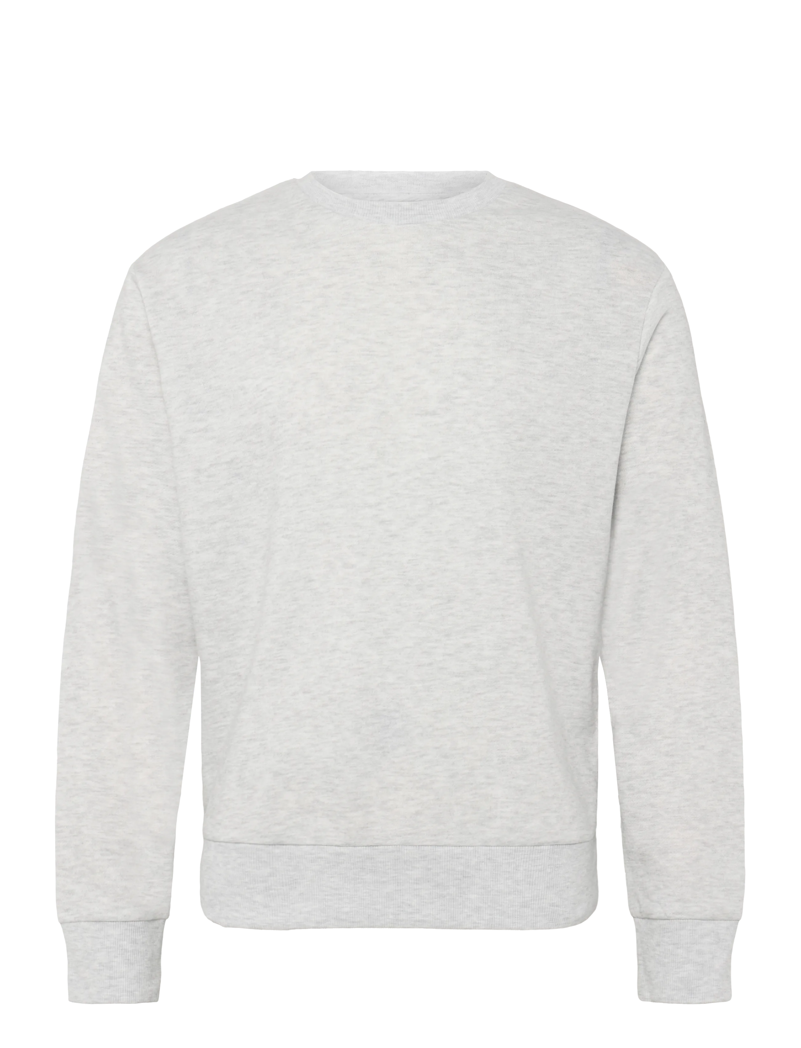 JJ REBEL JREBAARON SWEAT CREW NECK - Sweatshirts & hoodies - WHITE MELANGE / grey