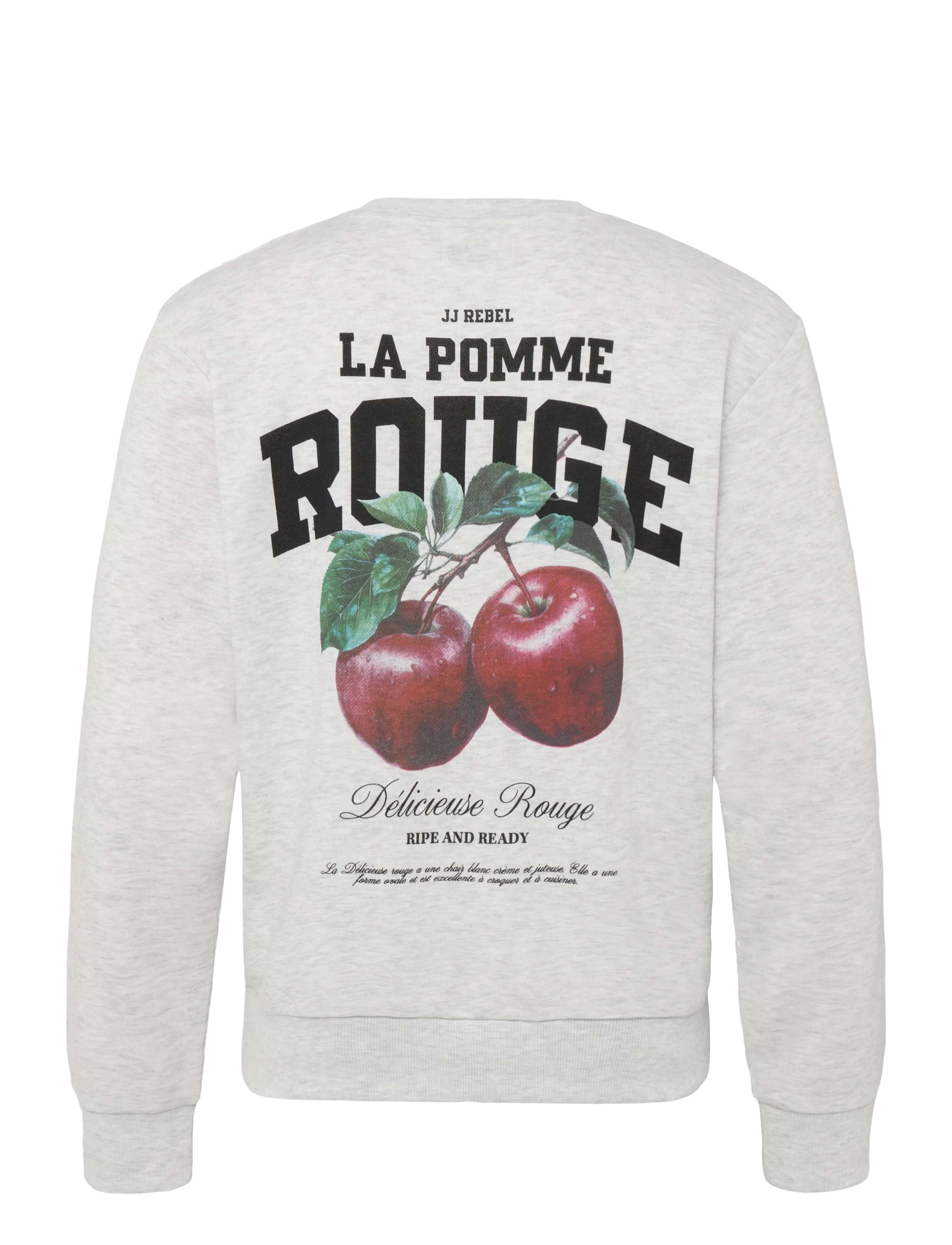 JJ REBEL - JREBAARON SWEAT CREW NECK - lowest prices - white melange - 1