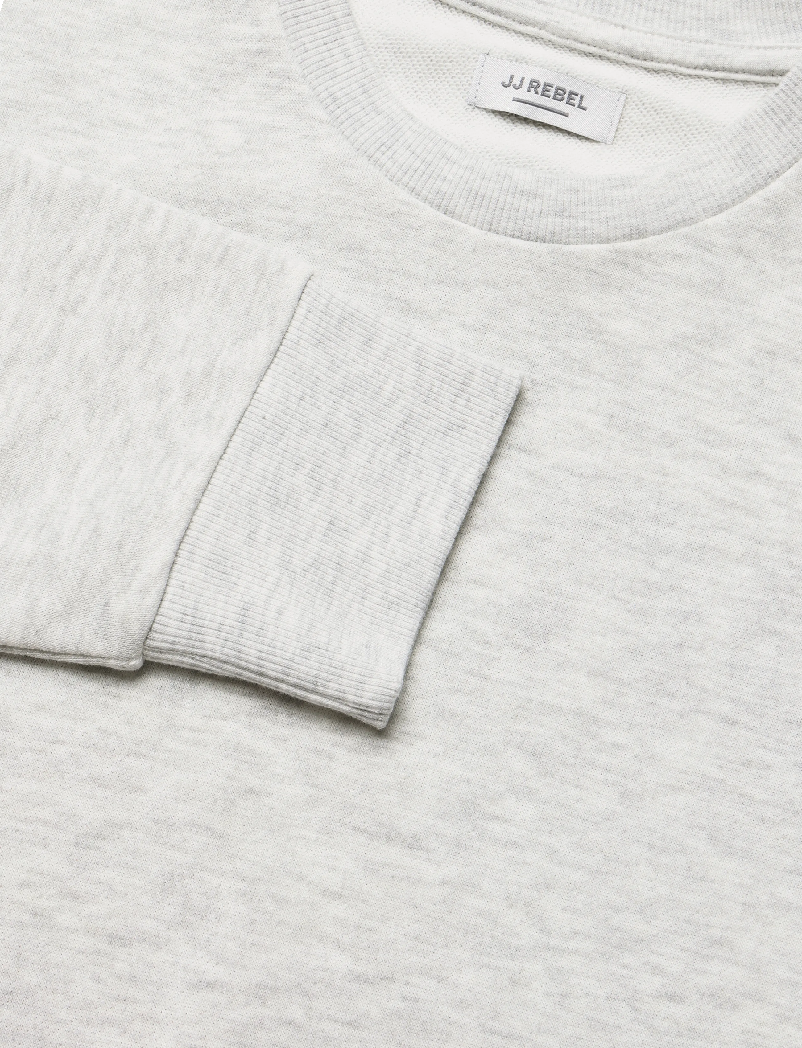 JJ REBEL - JREBAARON SWEAT CREW NECK - lowest prices - white melange - 2