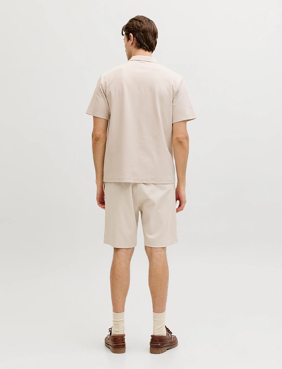 JJ REBEL - JREBDENVER SPLIT NECK SS TEE - moonbeam - 2