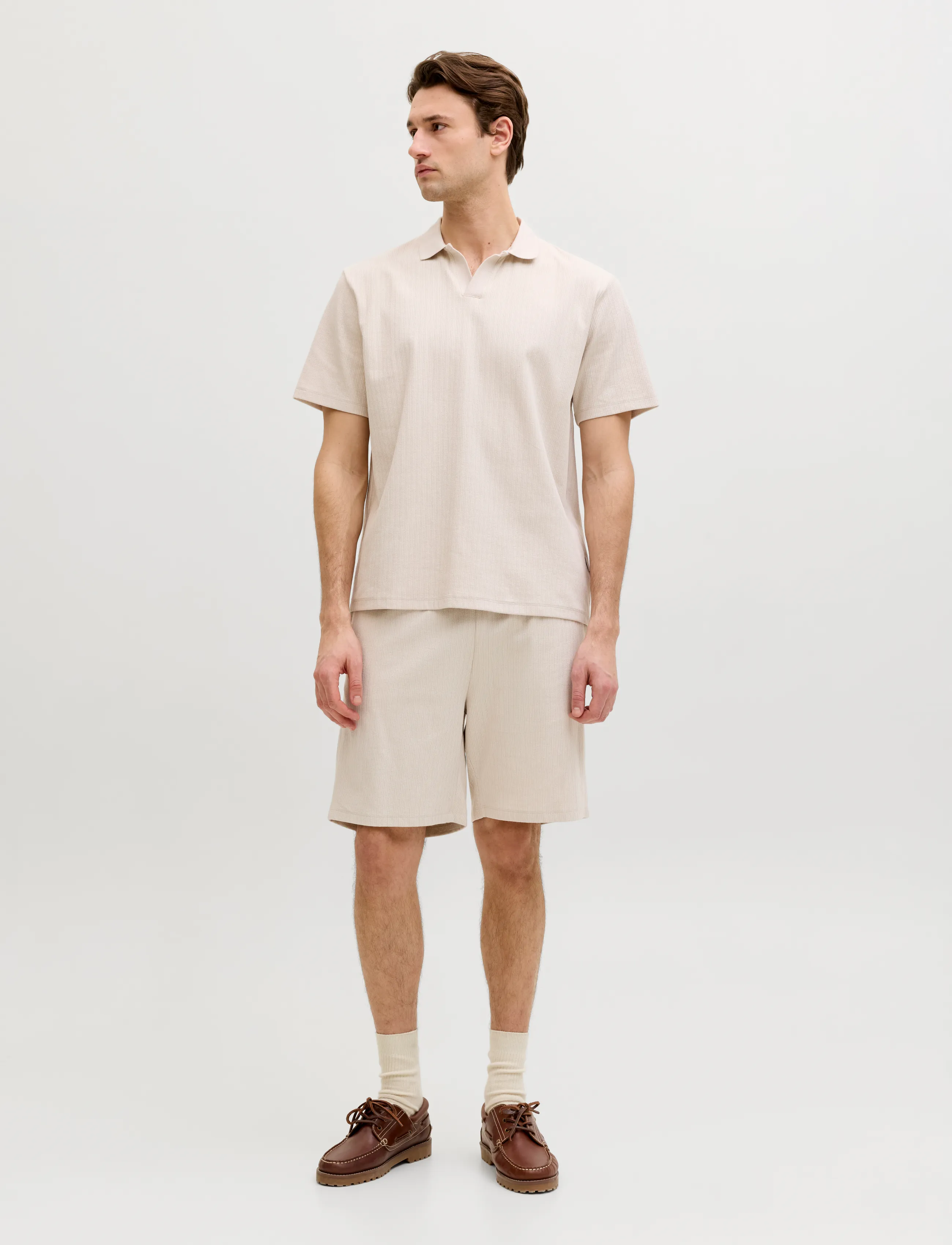 JJ REBEL - JREBDENVER SPLIT NECK SS TEE - moonbeam - 3
