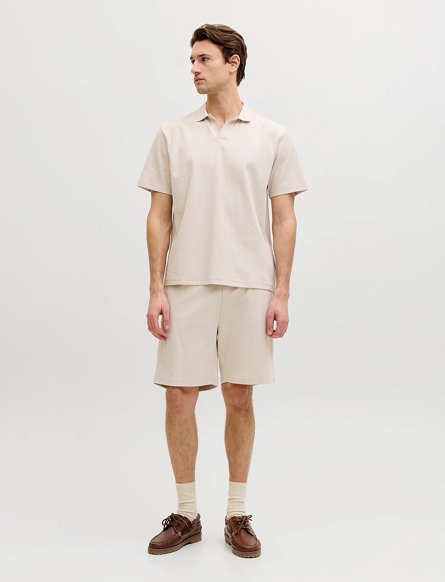 JJ REBEL - JREBDENVER SPLIT NECK SS TEE - moonbeam - 3