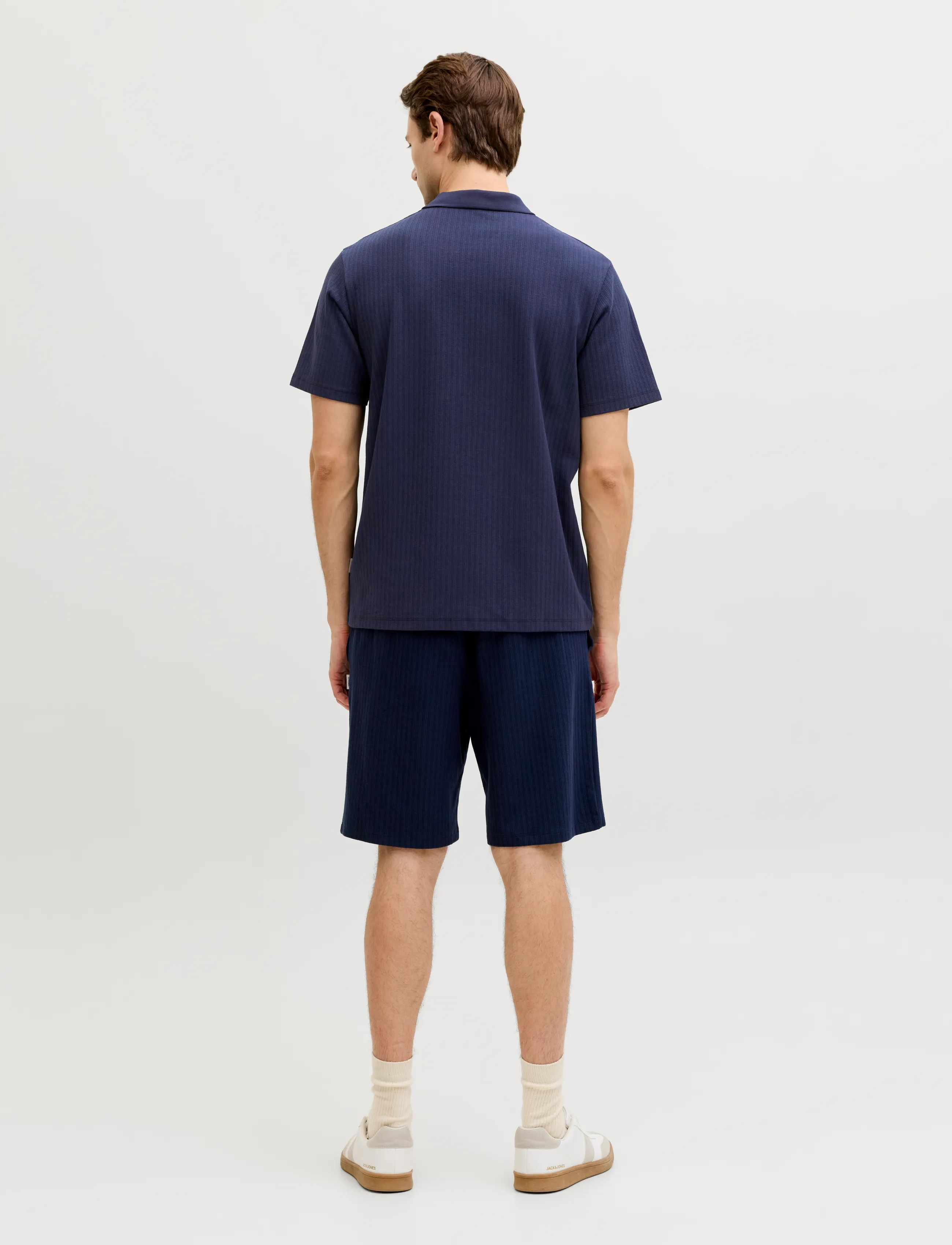 JJ REBEL - JREBDENVER SPLIT NECK SS TEE - navy blazer - 2