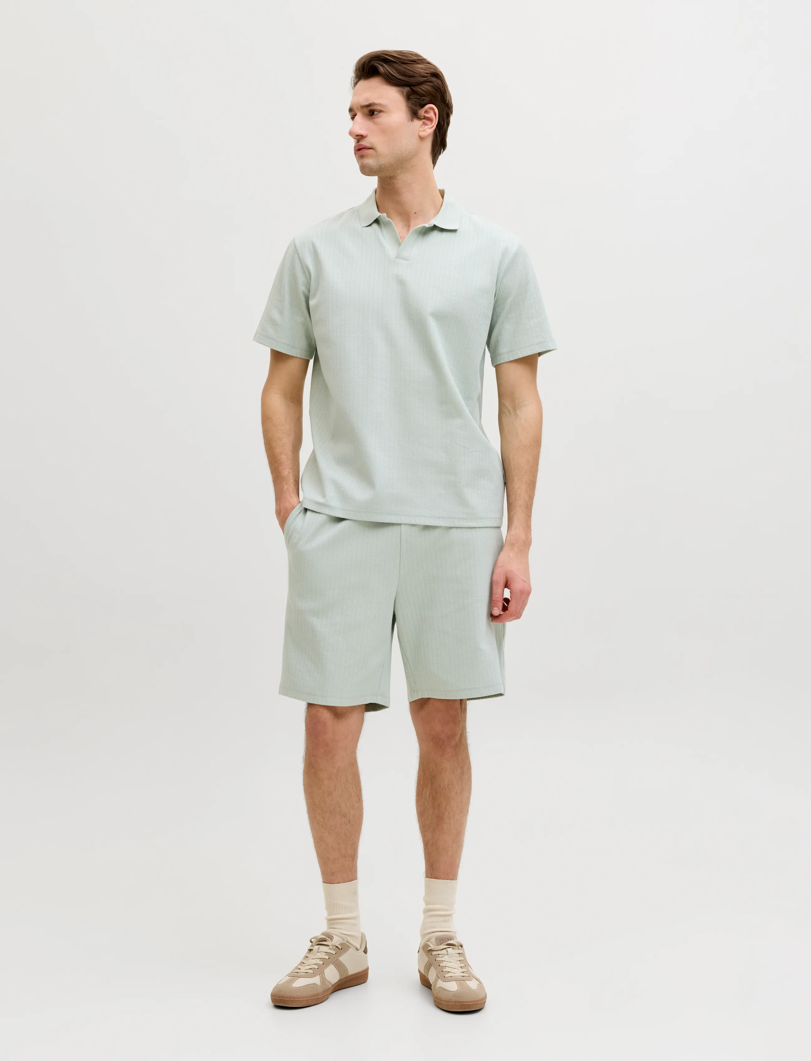 JJ REBEL - JREBKENNI DENVER SWEAT SHORTS - lägsta priserna - aqua gray - 4