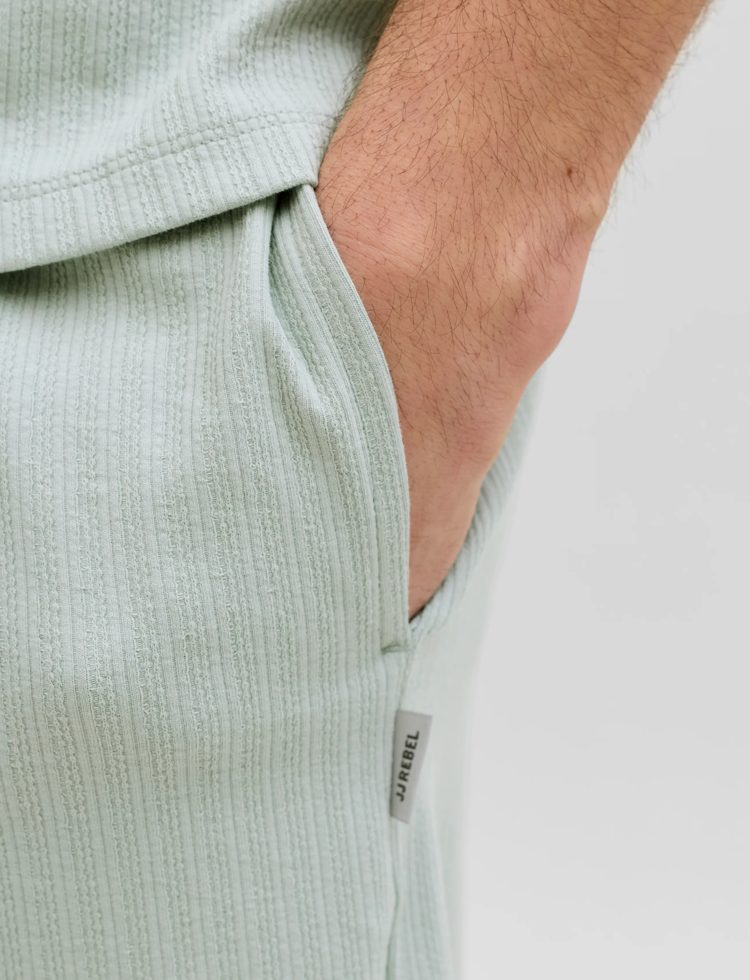 JJ REBEL - JREBKENNI DENVER SWEAT SHORTS - lägsta priserna - aqua gray - 5