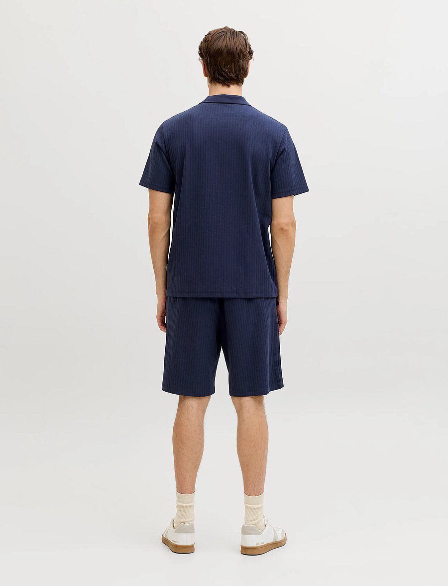 JJ REBEL - JREBKENNI DENVER SWEAT SHORTS - navy blazer - 3