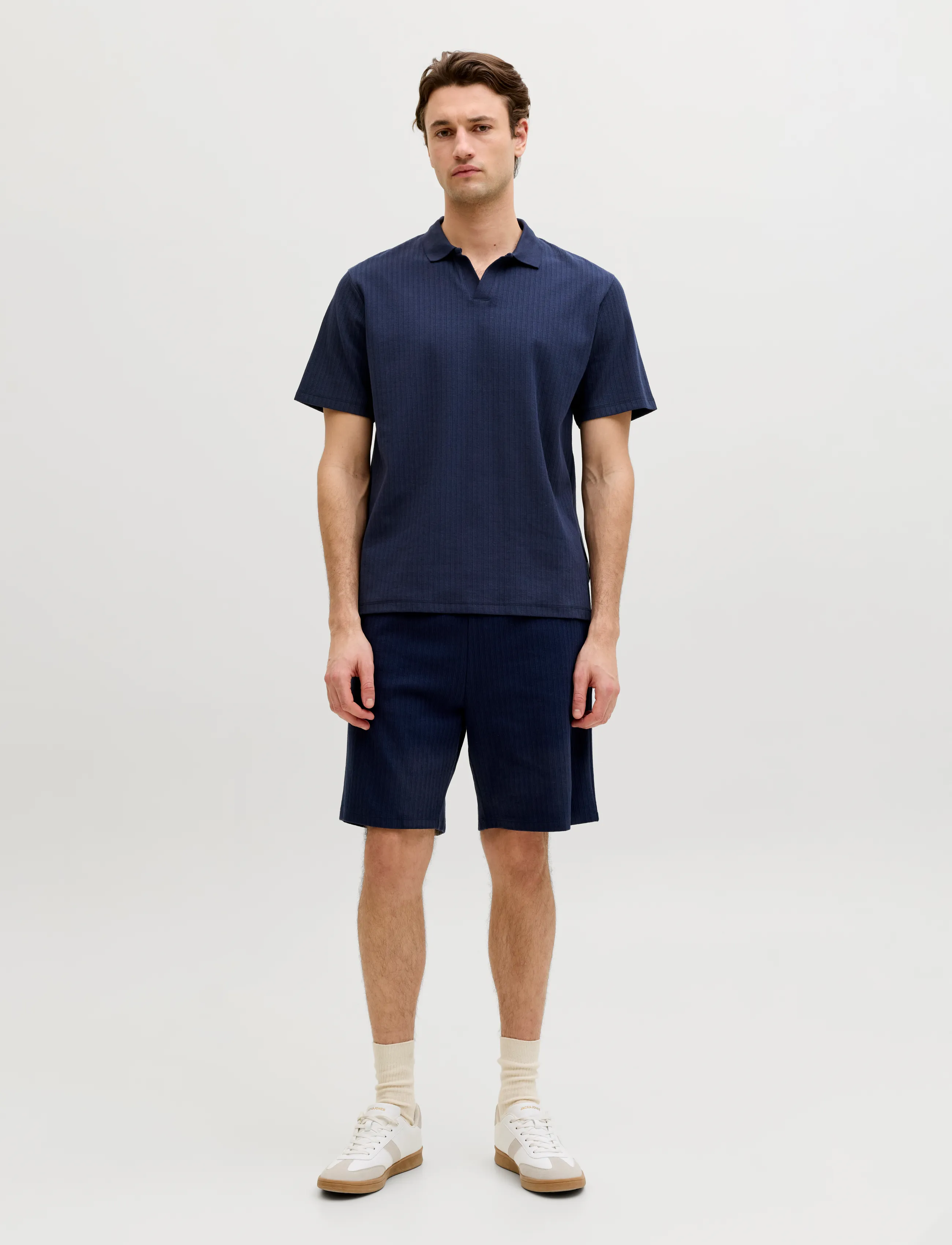 JJ REBEL - JREBKENNI DENVER SWEAT SHORTS - laveste priser - navy blazer - 4
