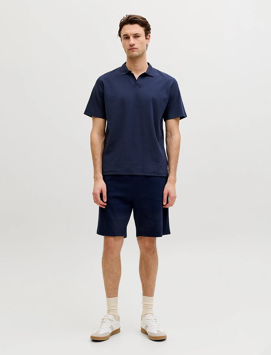 JJ REBEL - JREBKENNI DENVER SWEAT SHORTS - navy blazer - 4