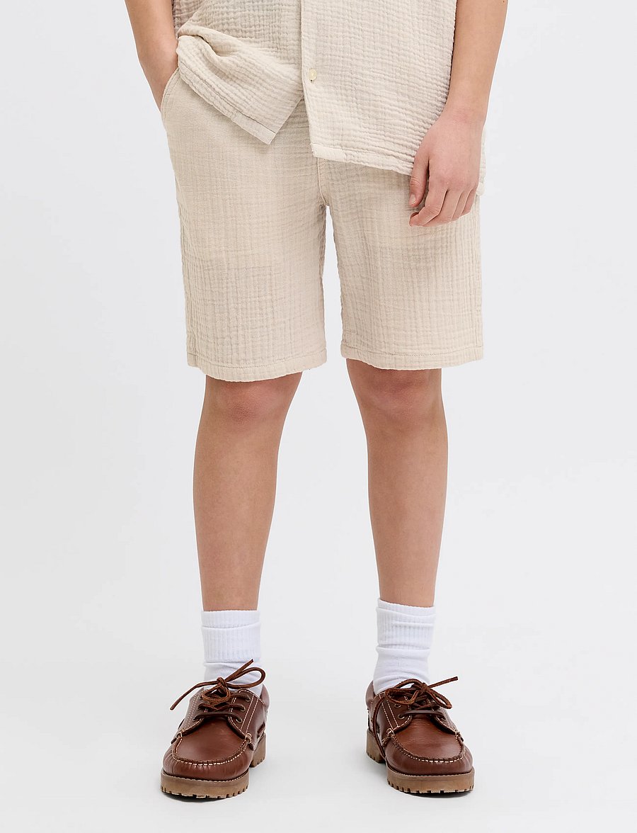 JJ REBEL - JREBJASON PATRICK JOGGER SHORT SRT JNR - casual shorts - moonbeam - 0