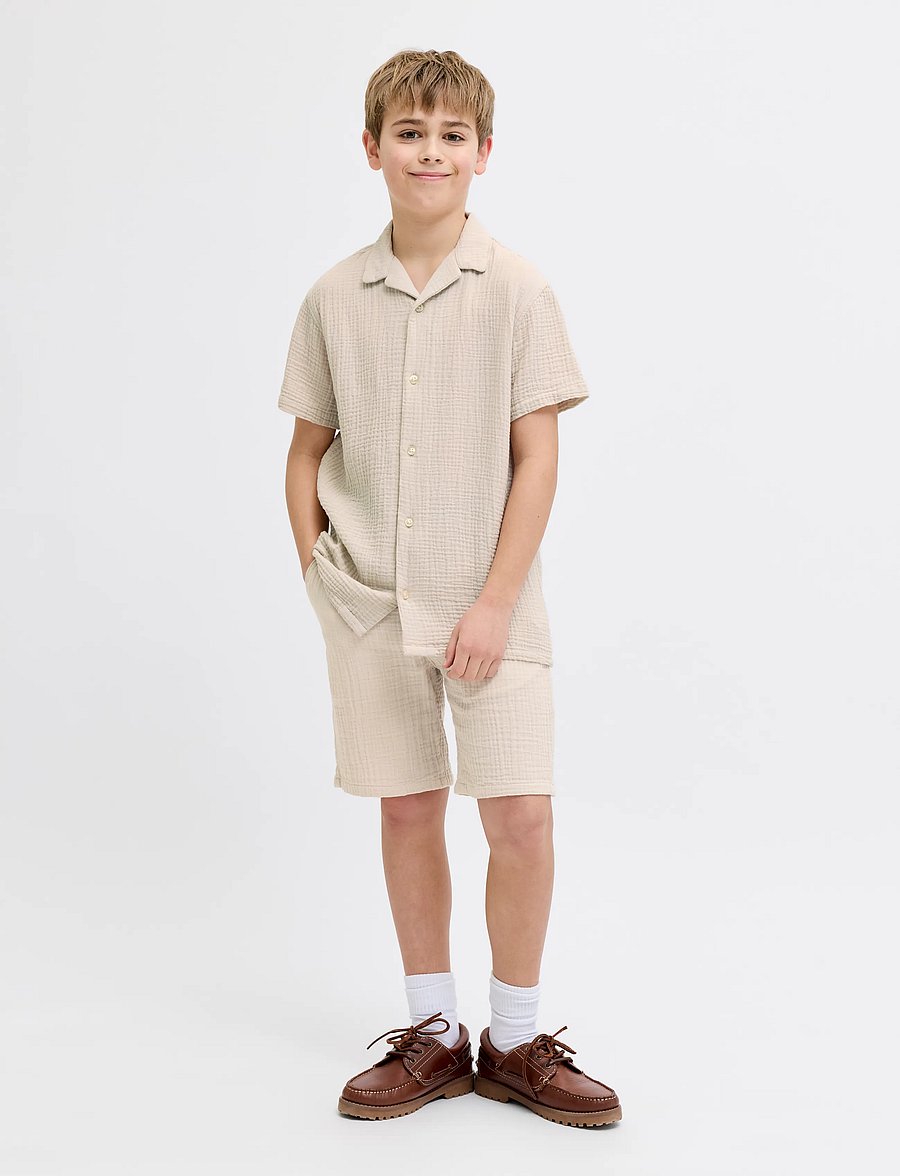 JJ REBEL - JREBJASON PATRICK JOGGER SHORT SRT JNR - casual shorts - moonbeam - 4