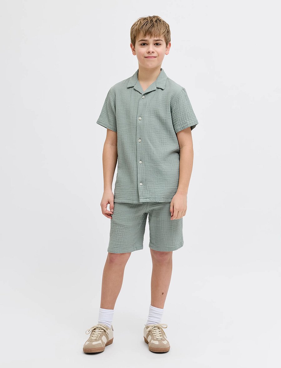 JJ REBEL - JREBJASON PATRICK JOGGER SHORT SRT JNR - casual shorts - slate gray - 4
