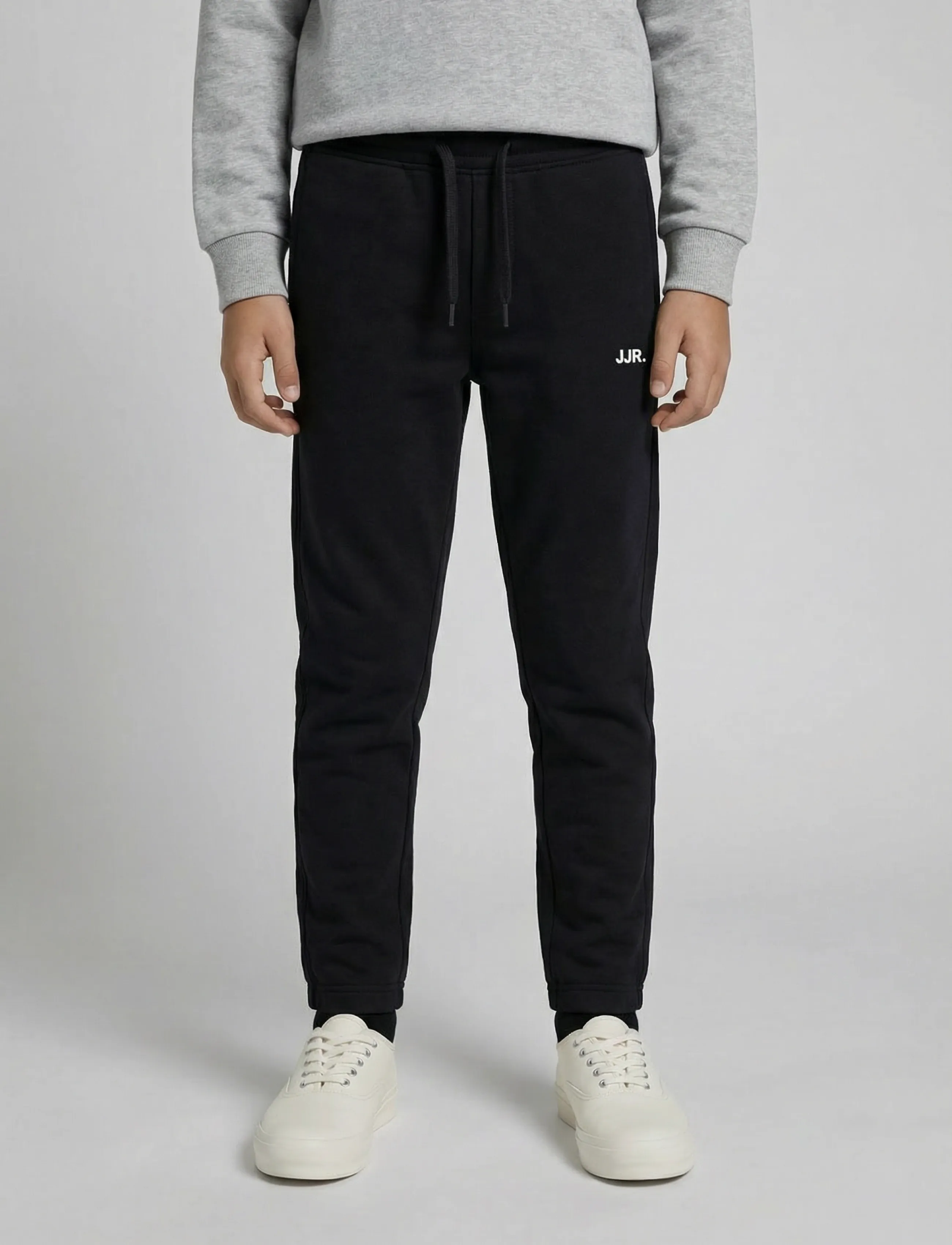 JJ REBEL JREBGORM REG REBEL LOGO SW PANT NOOS JNR - Jogginghosen - BLACK / black