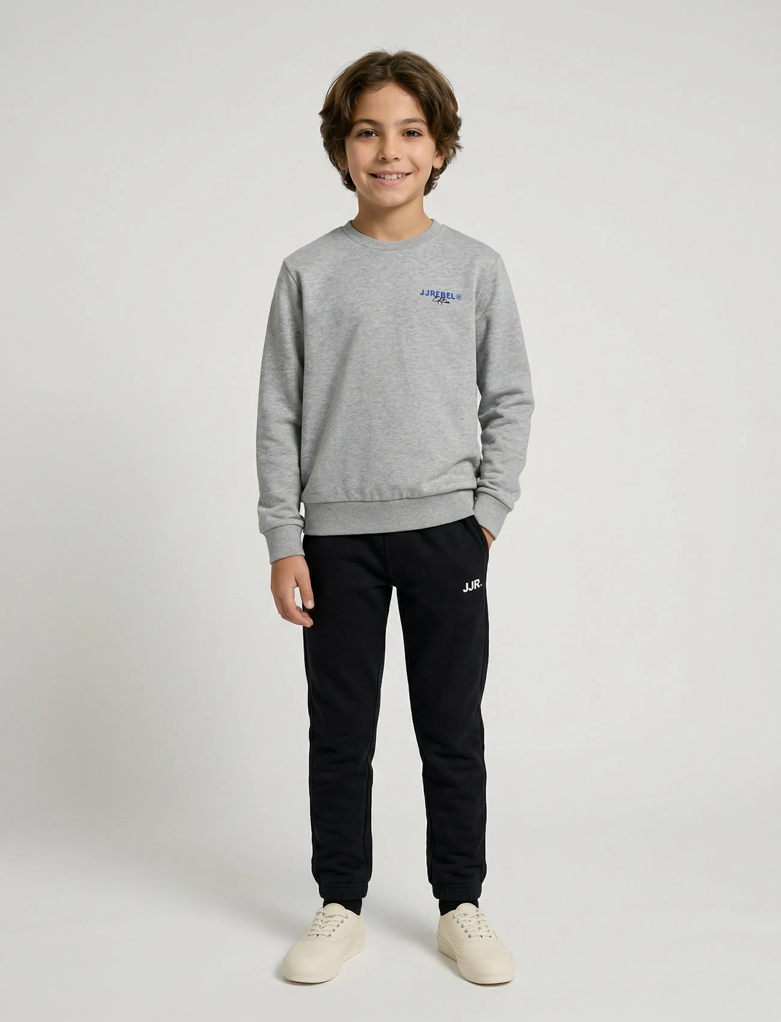 JJ REBEL - JREBGORM REG REBEL LOGO SW PANT NOOS JNR - lowest prices - black - 4