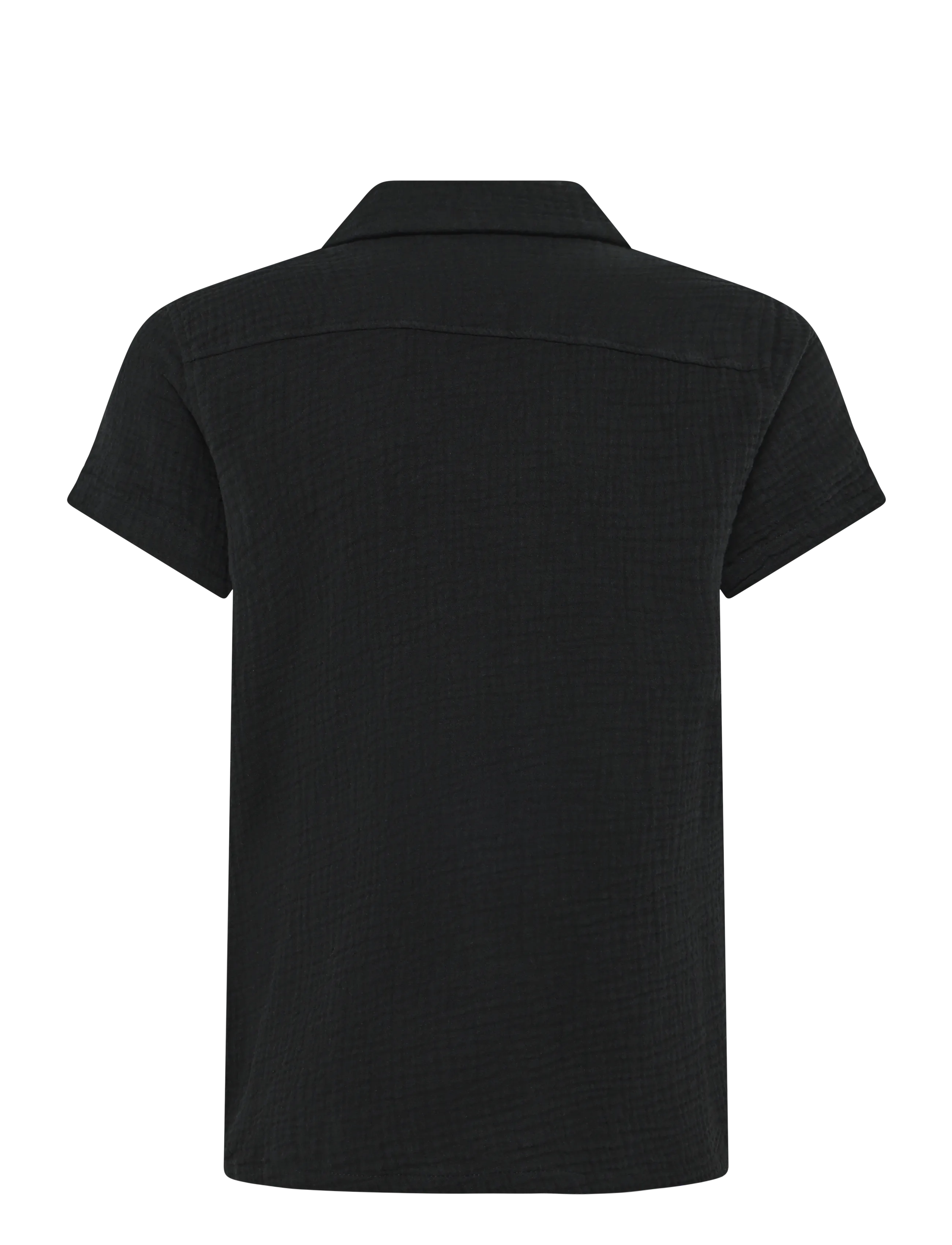 JJ REBEL - JREBJASON PATRICK RESORT SHIRT SS JNR - kortærmede skjorter - black - 2