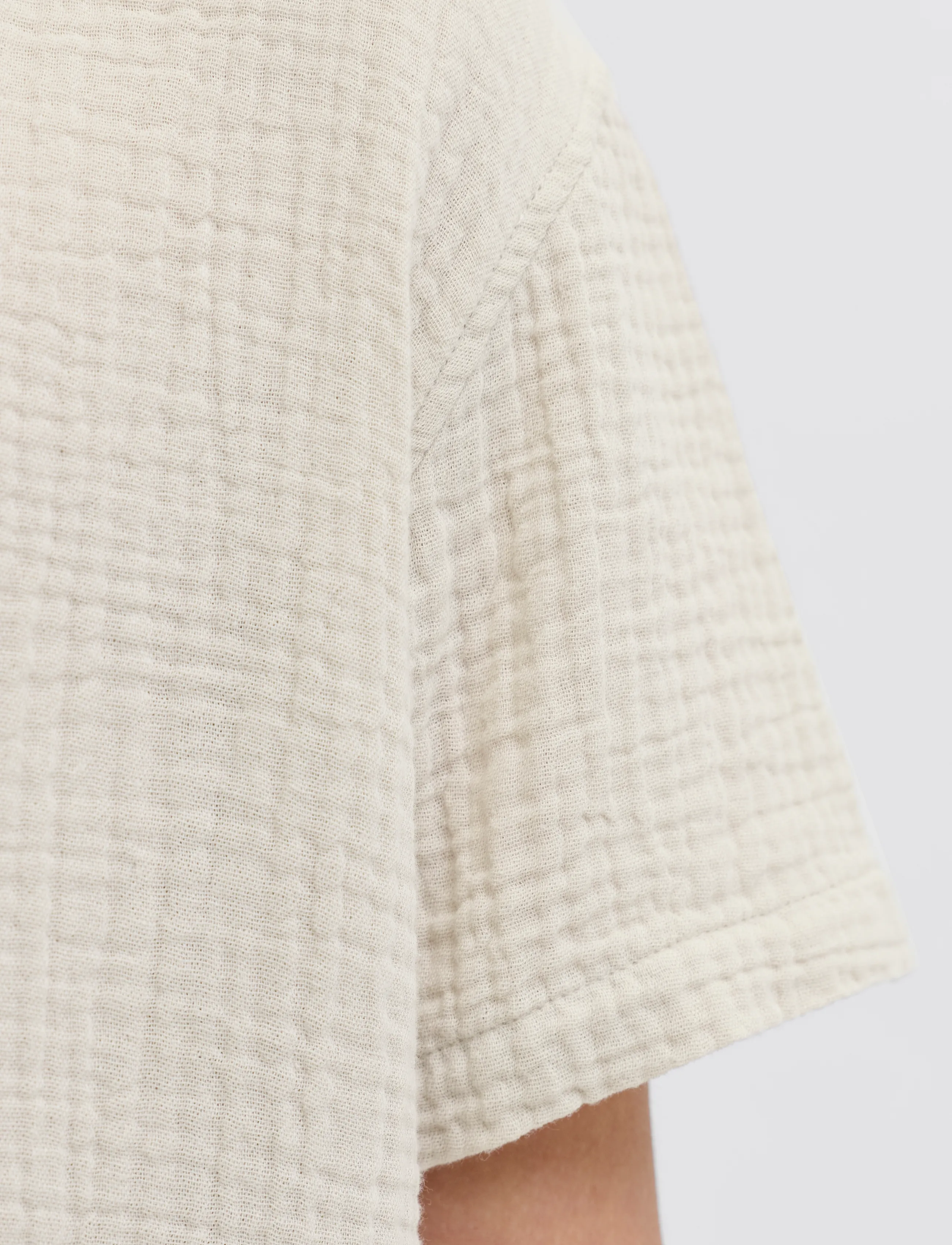 JJ REBEL - JREBJASON PATRICK RESORT SHIRT SS JNR - kortærmede skjorter - moonbeam - 5
