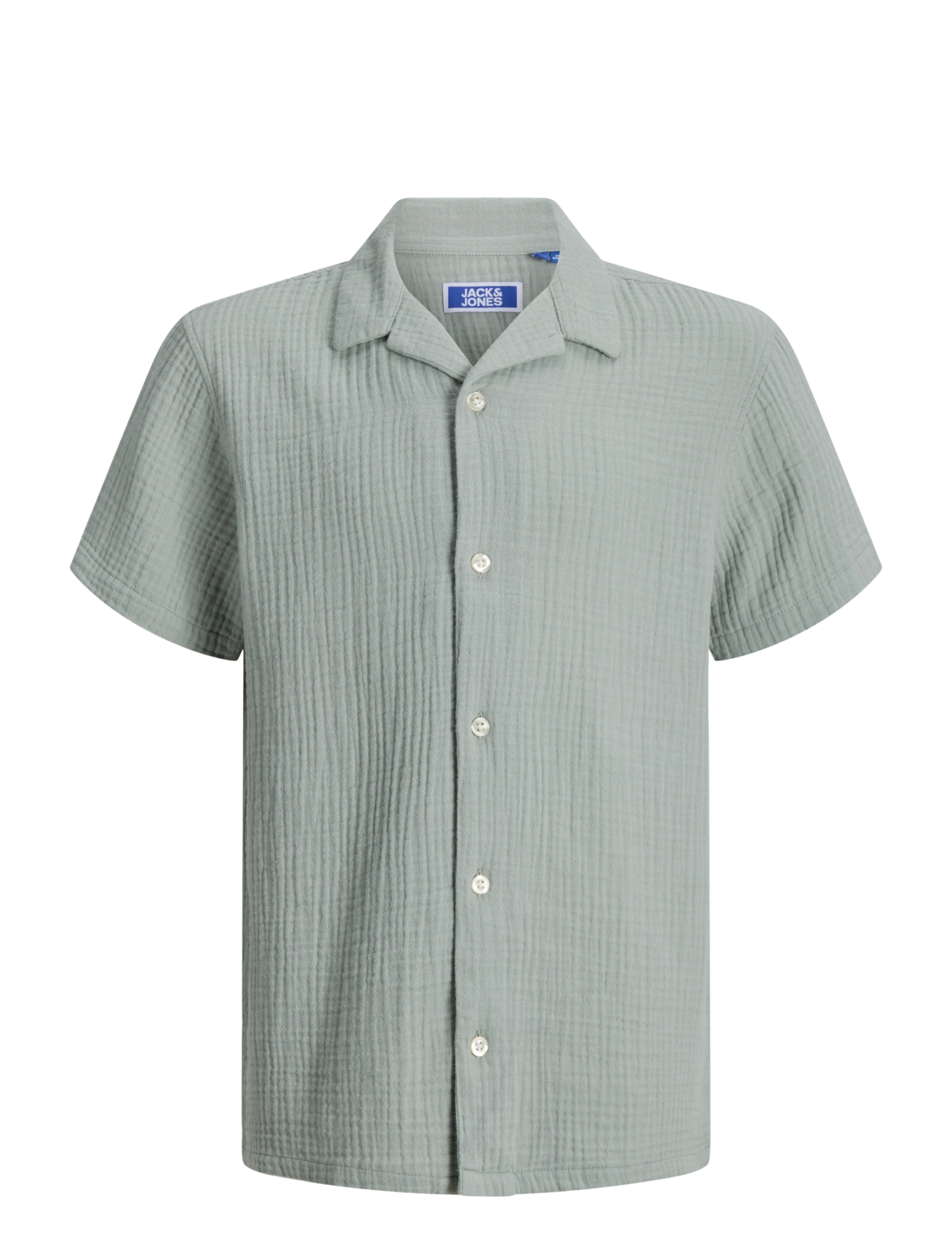 JJ REBEL JREBJASON PATRICK RESORT SHIRT SS JNR - Kortærmede skjorter - SLATE GRAY / grey
