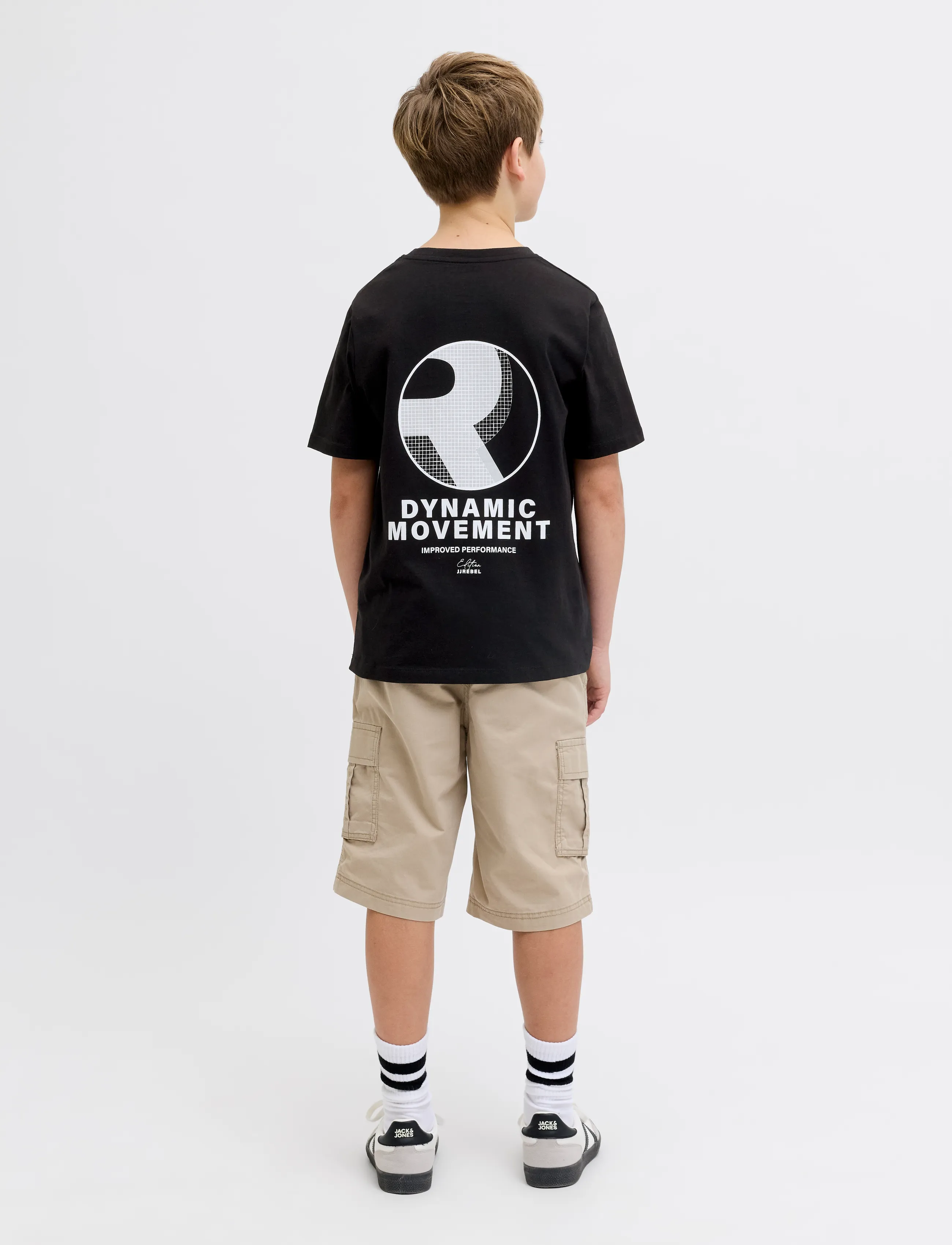 JJ REBEL - JREBEDDIE SS TEE JNR - kortærmede t-shirts - black - 3