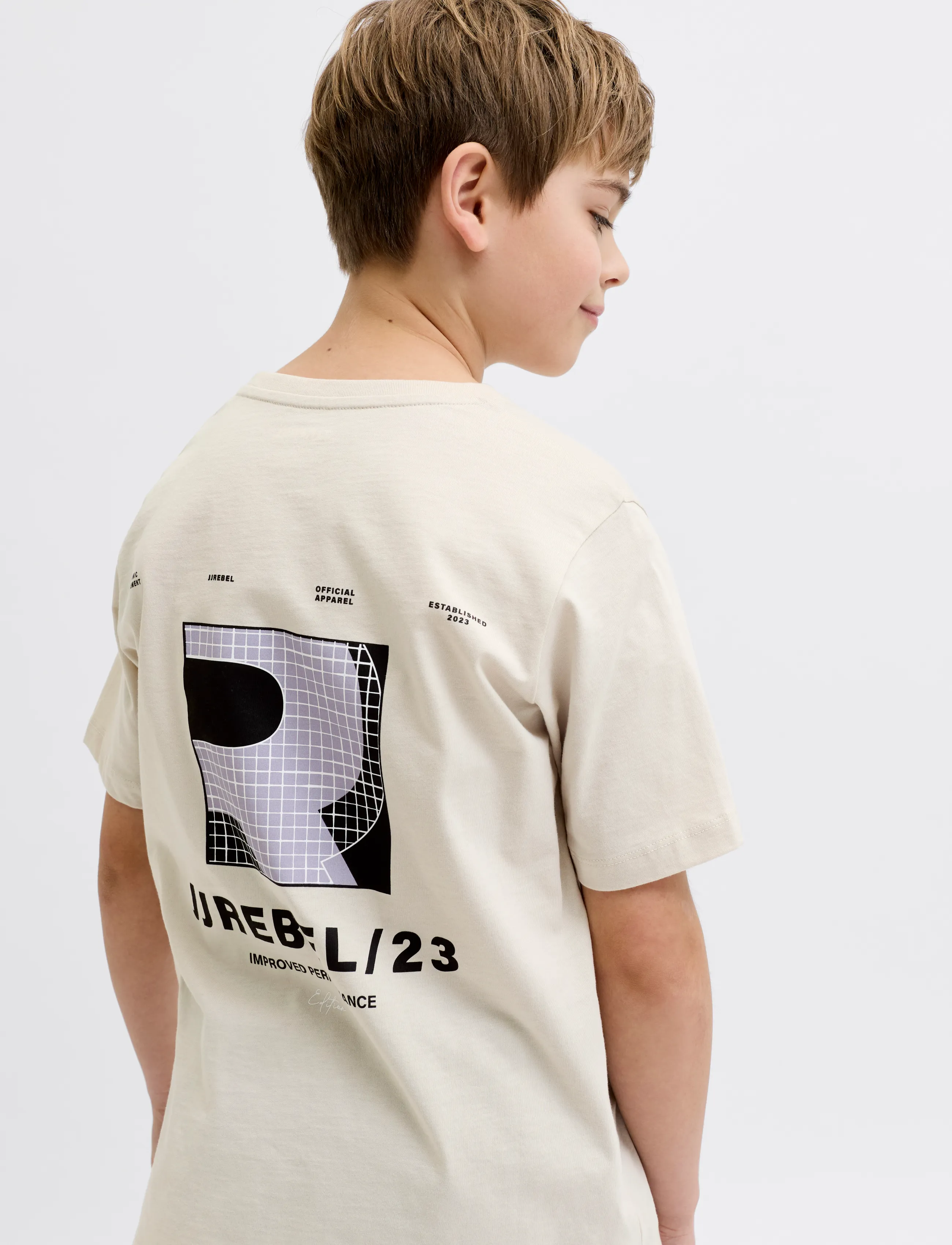 JJ REBEL - JREBEDDIE SS TEE JNR - moonbeam - 5