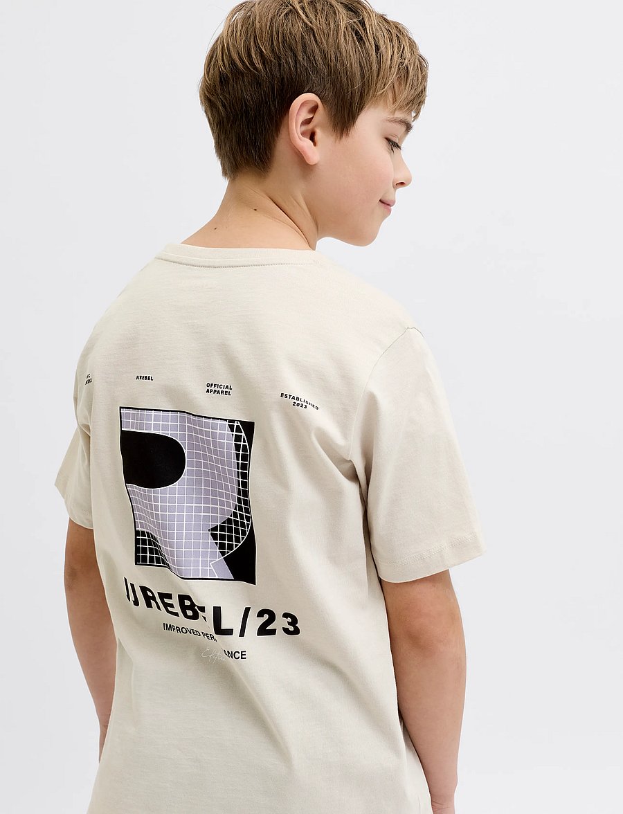 JJ REBEL - JREBEDDIE SS TEE JNR - moonbeam - 5