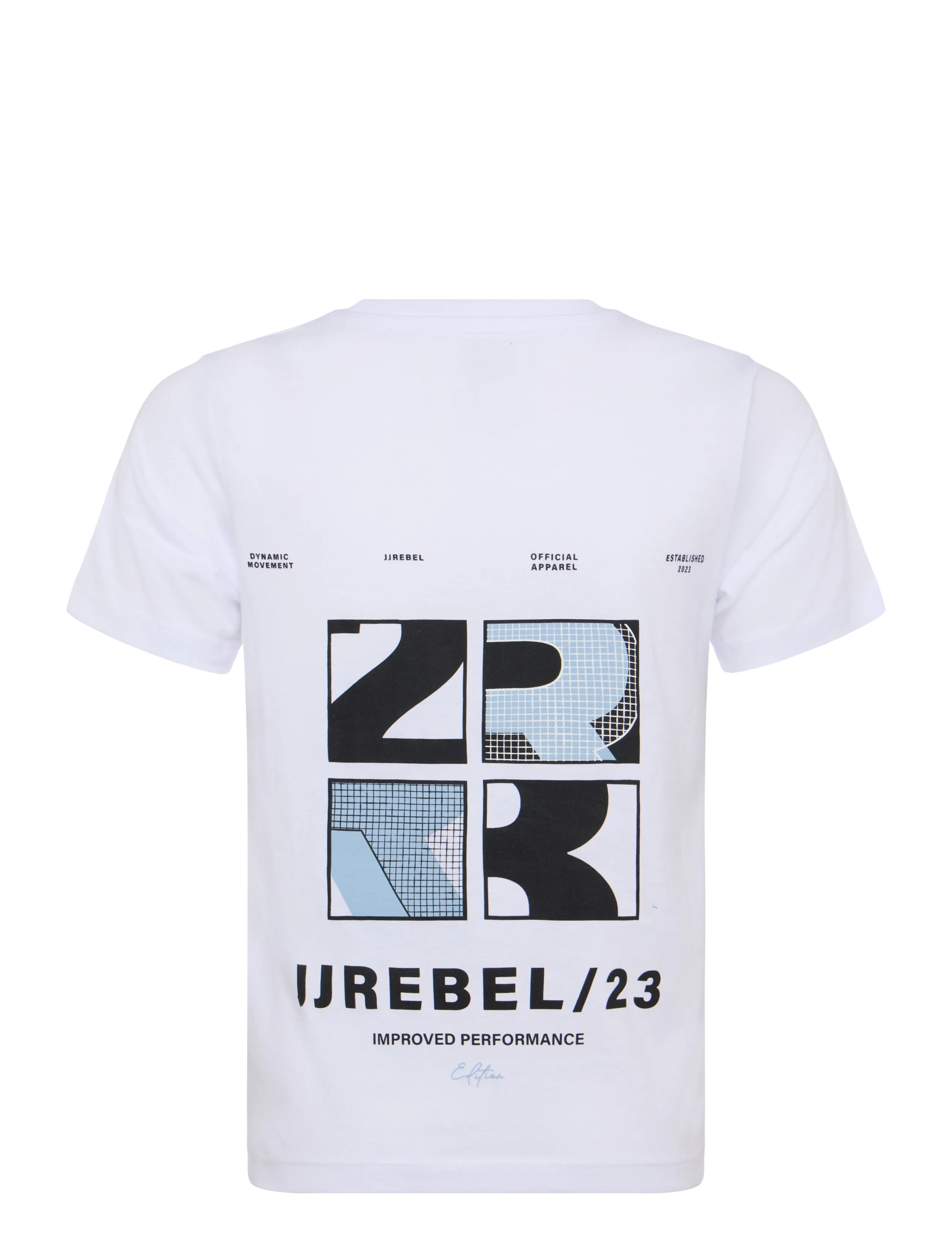 JJ REBEL - JREBEDDIE SS TEE JNR - kortærmede t-shirts - white - 2