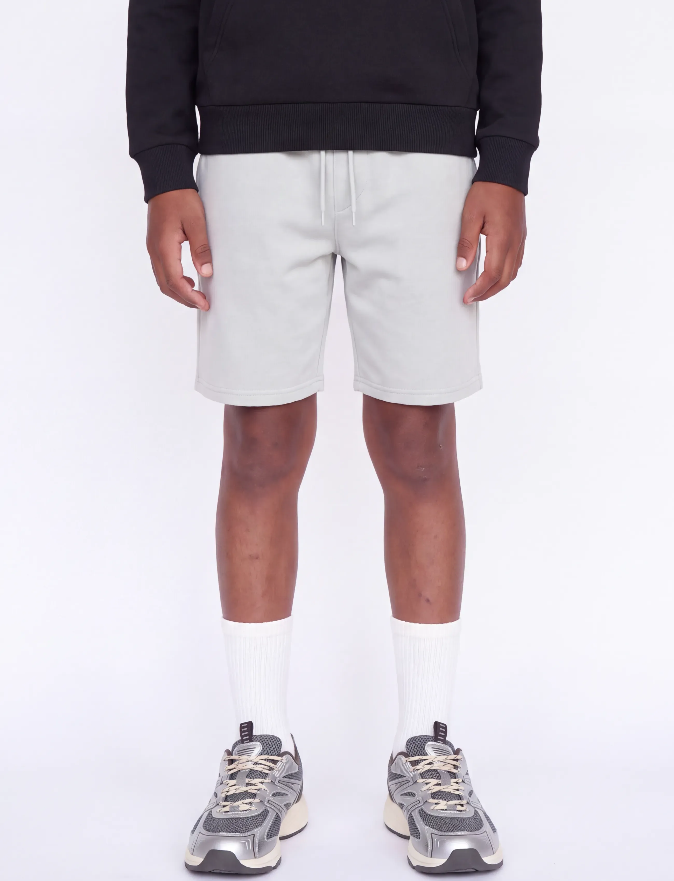 JJ REBEL - JREBGORM REG REBEL LOGO SW SHORTS SN JNR - mjukisshorts - aqua gray - 0