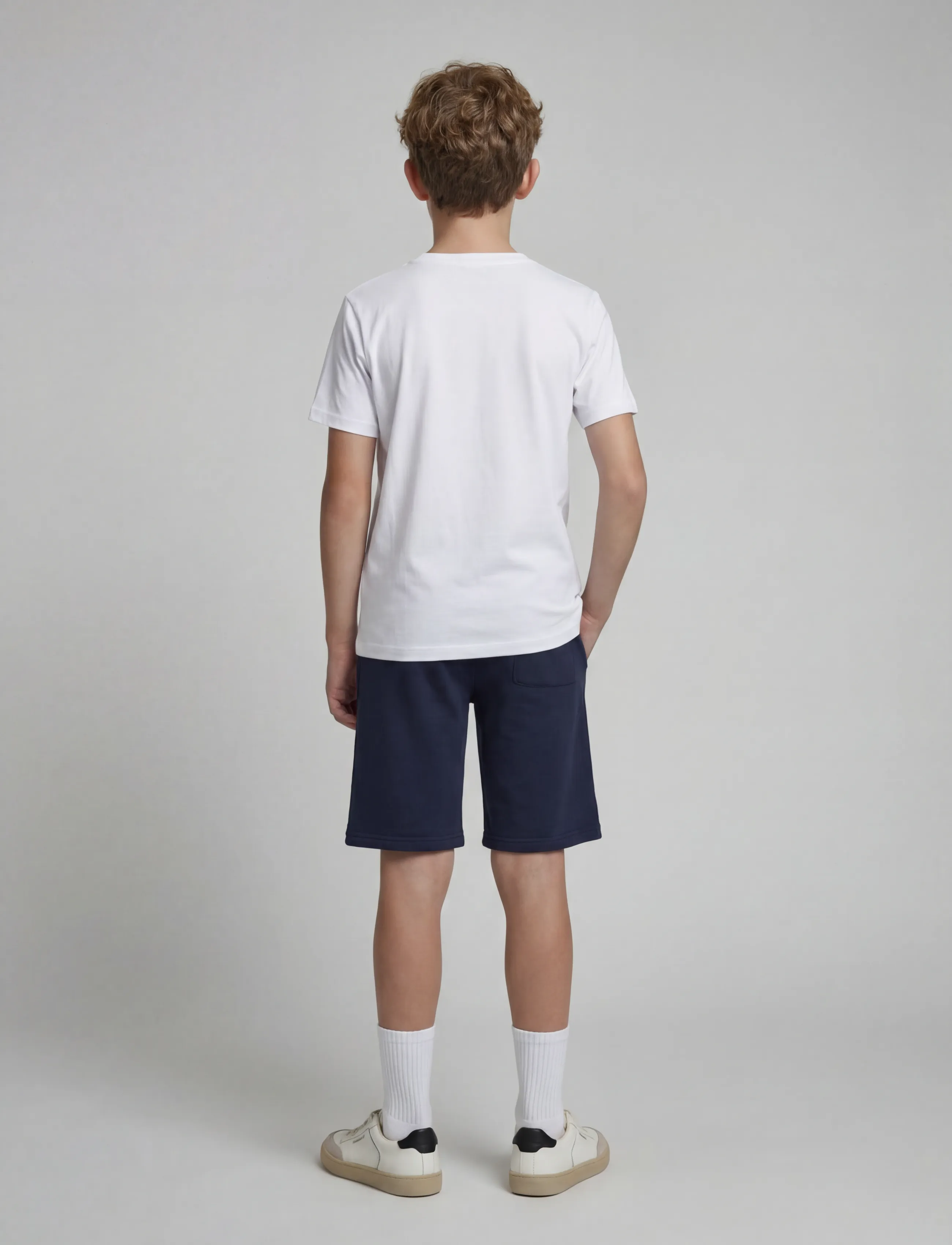 JJ REBEL - JREBGORM REG REBEL LOGO SW SHORTS SN JNR - sweatshorts - sky captain - 3