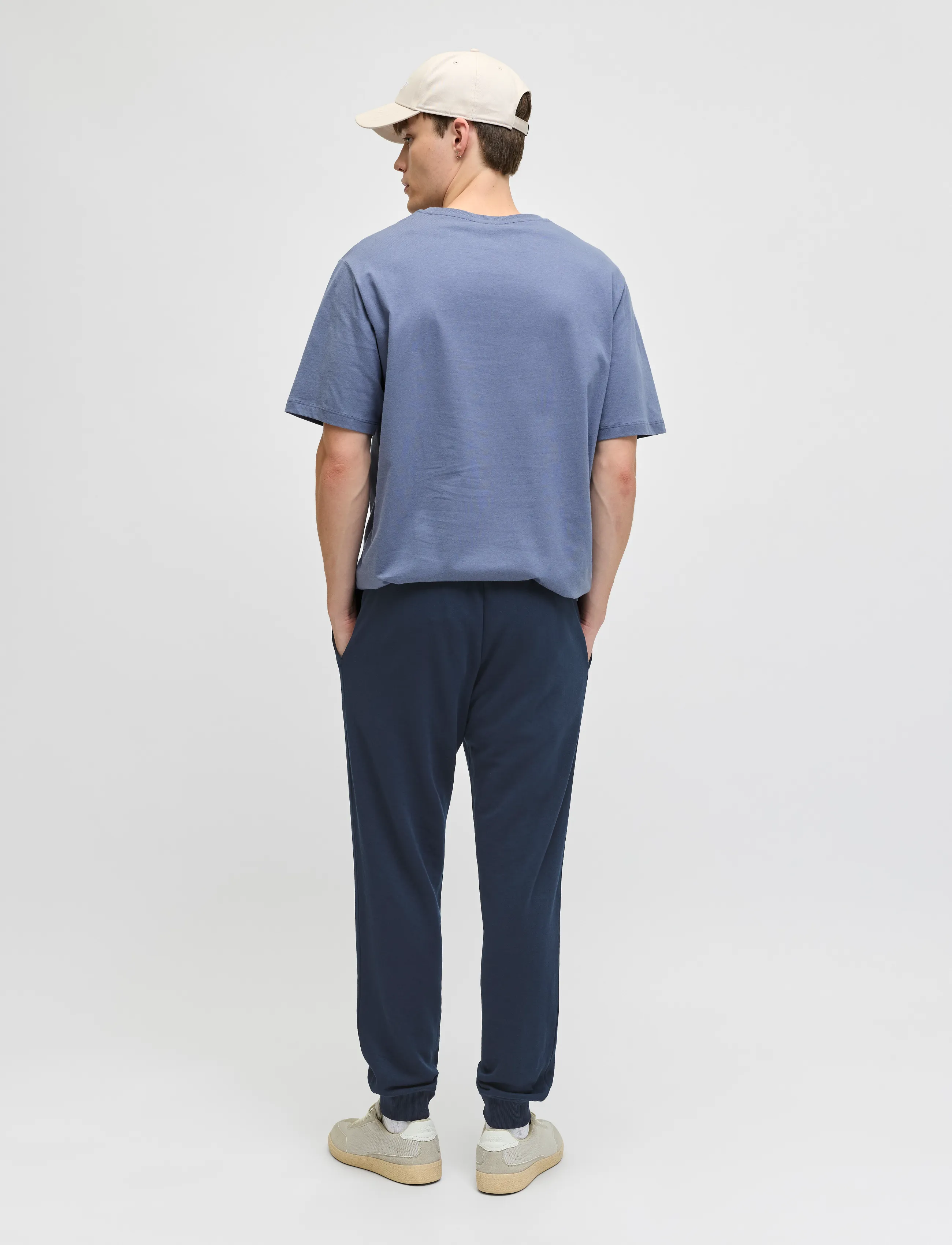 JJ REBEL - JREBROCKY LOGO SWEAT PANTS - laveste priser - navy blazer - 3