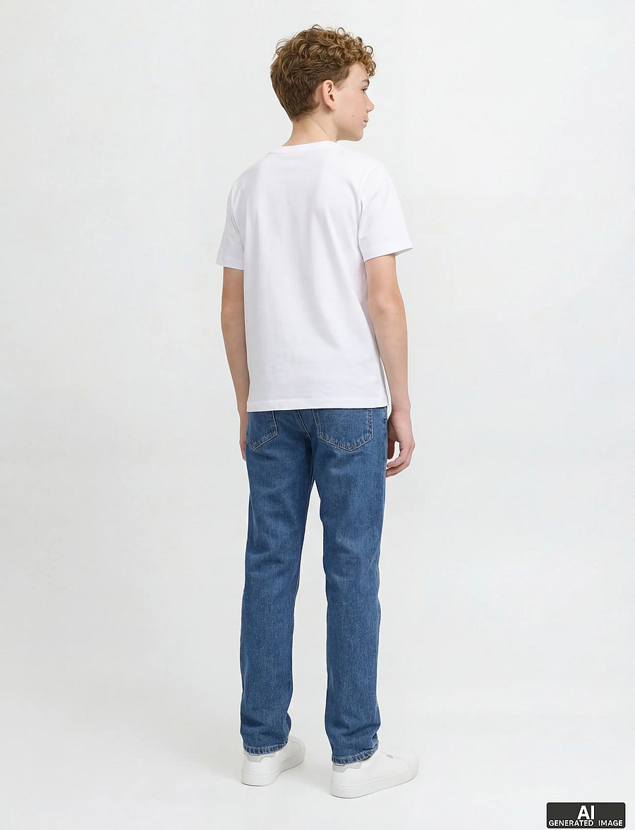 JJ REBEL - JREBRYAN JJCRAFT AT 635 NOOS JNR - loose jeans - blue denim - 3