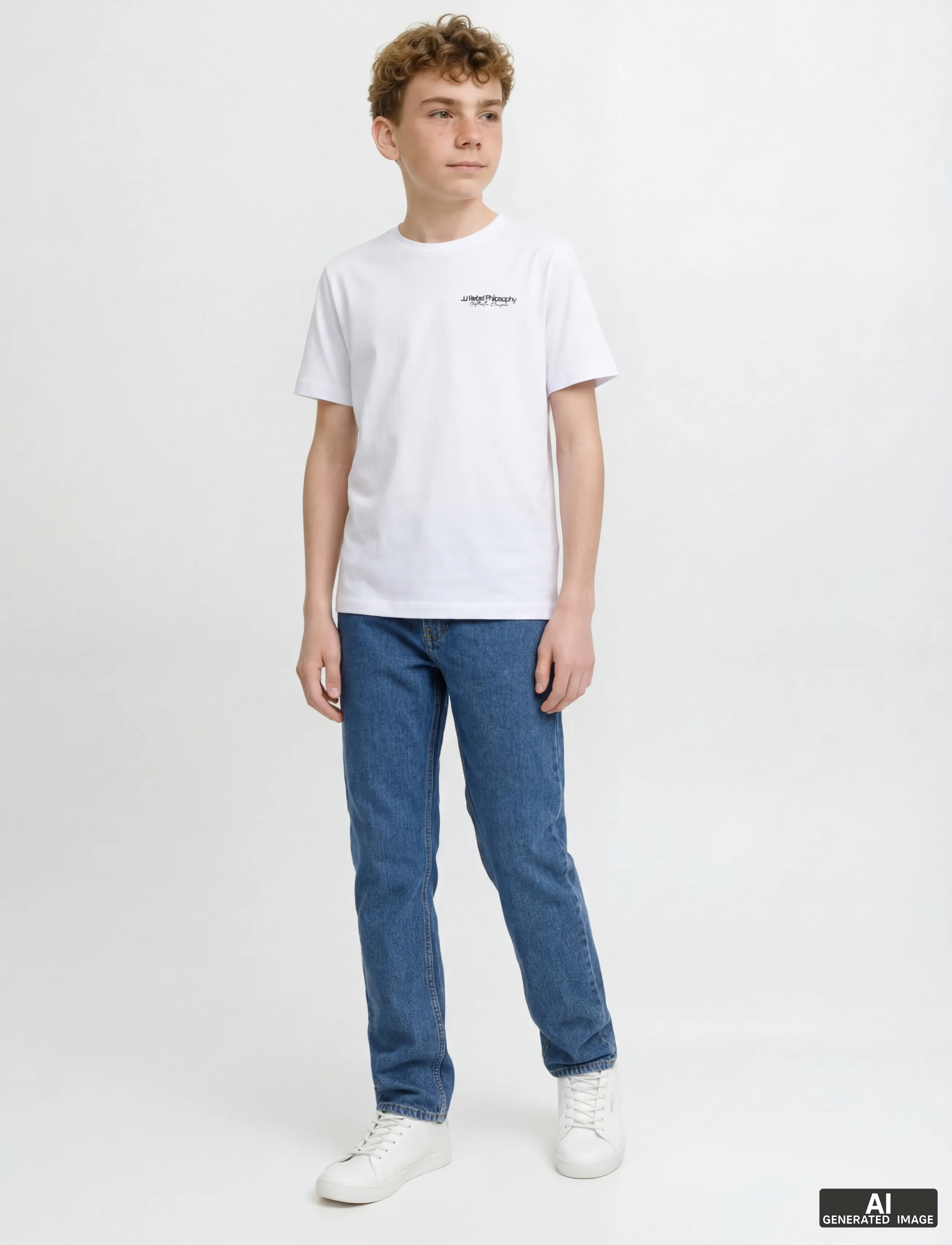 JJ REBEL - JREBRYAN JJCRAFT AT 635 NOOS JNR - loose jeans - blue denim - 4