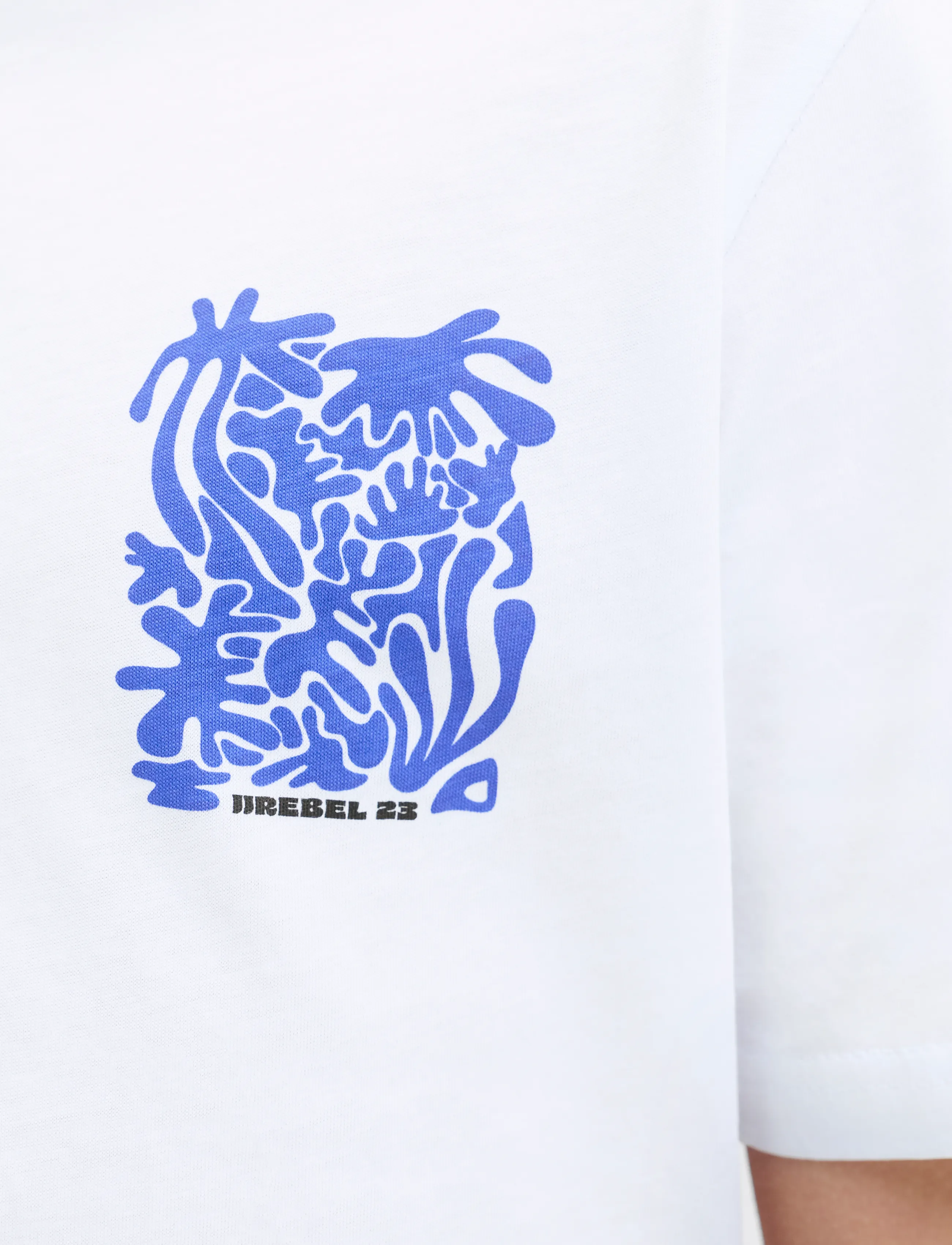 JJ REBEL - JREBANTONIO SS TEE JNR - kortærmede t-shirts - bright white - 5