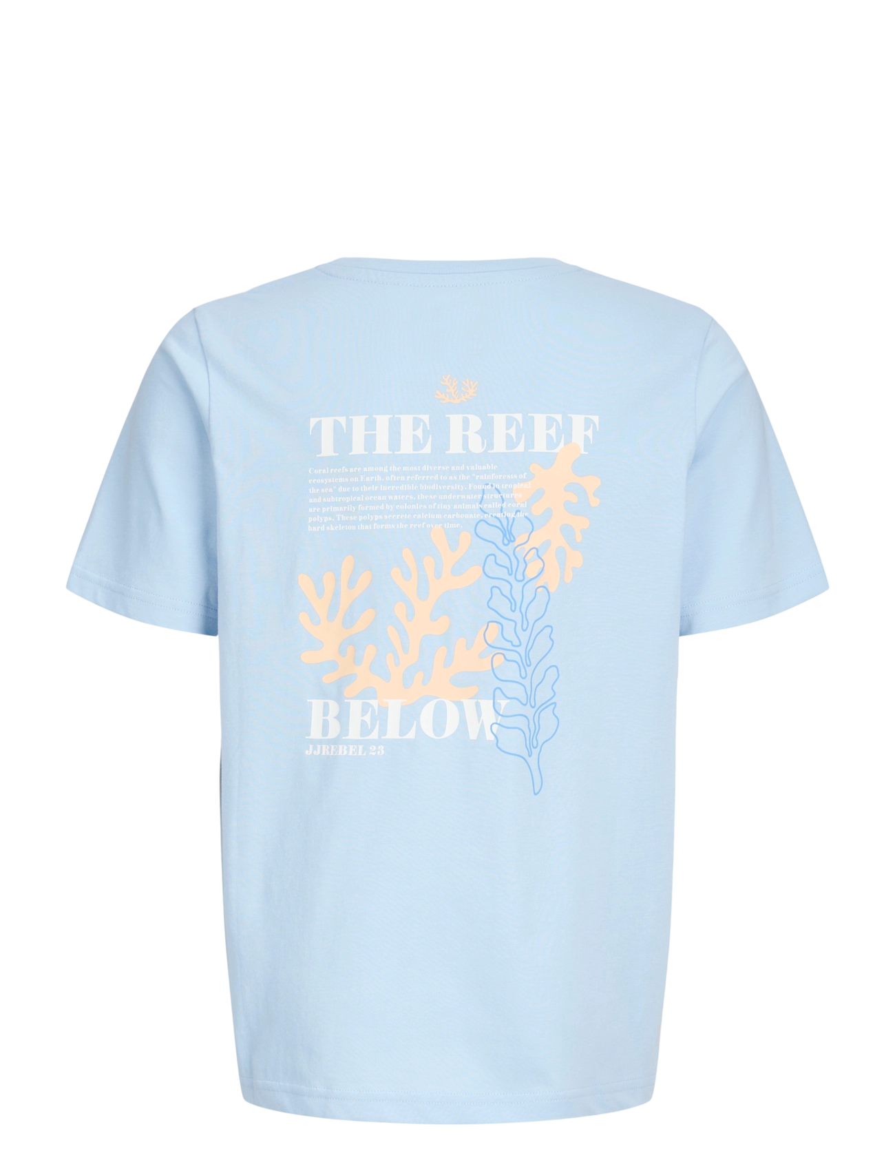 JJ REBEL - JREBANTONIO SS TEE JNR - kortærmede t-shirts - cashmere blue - 2