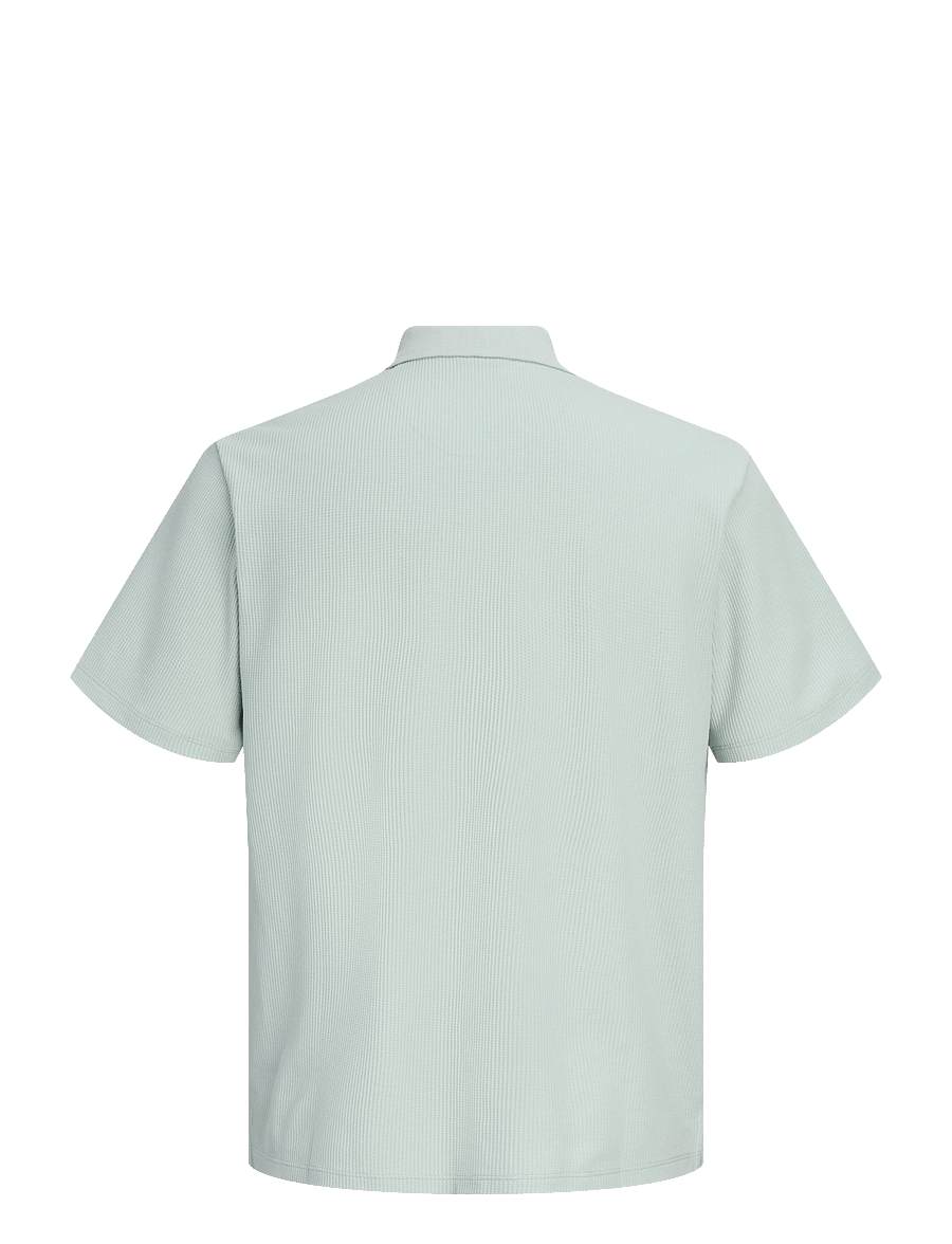 JJ REBEL - JREBARCO SS ZIP POLO - kortærmede poloer - aqua gray - 1