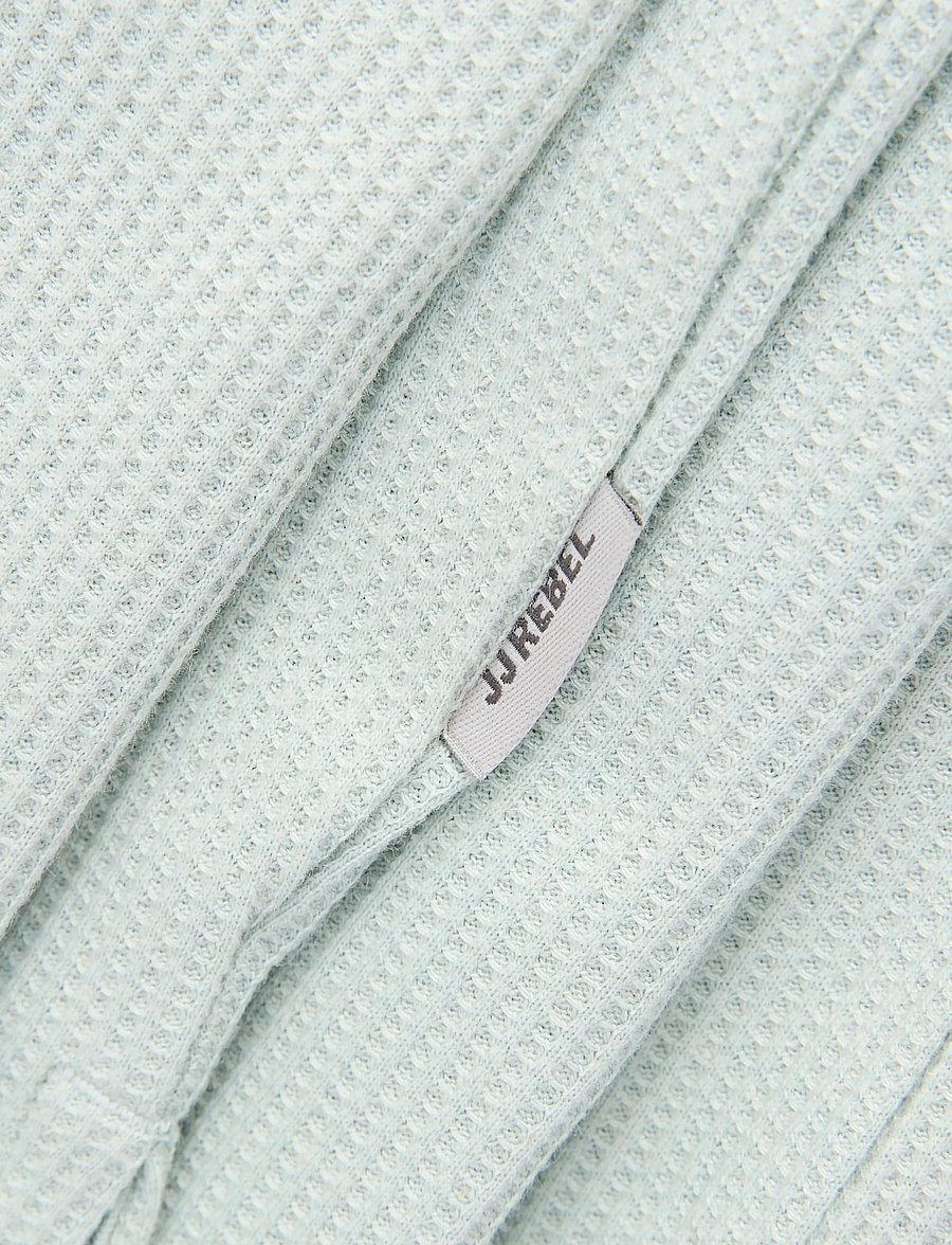 JJ REBEL - JREBARCO SS ZIP POLO - kortærmede poloer - aqua gray - 2