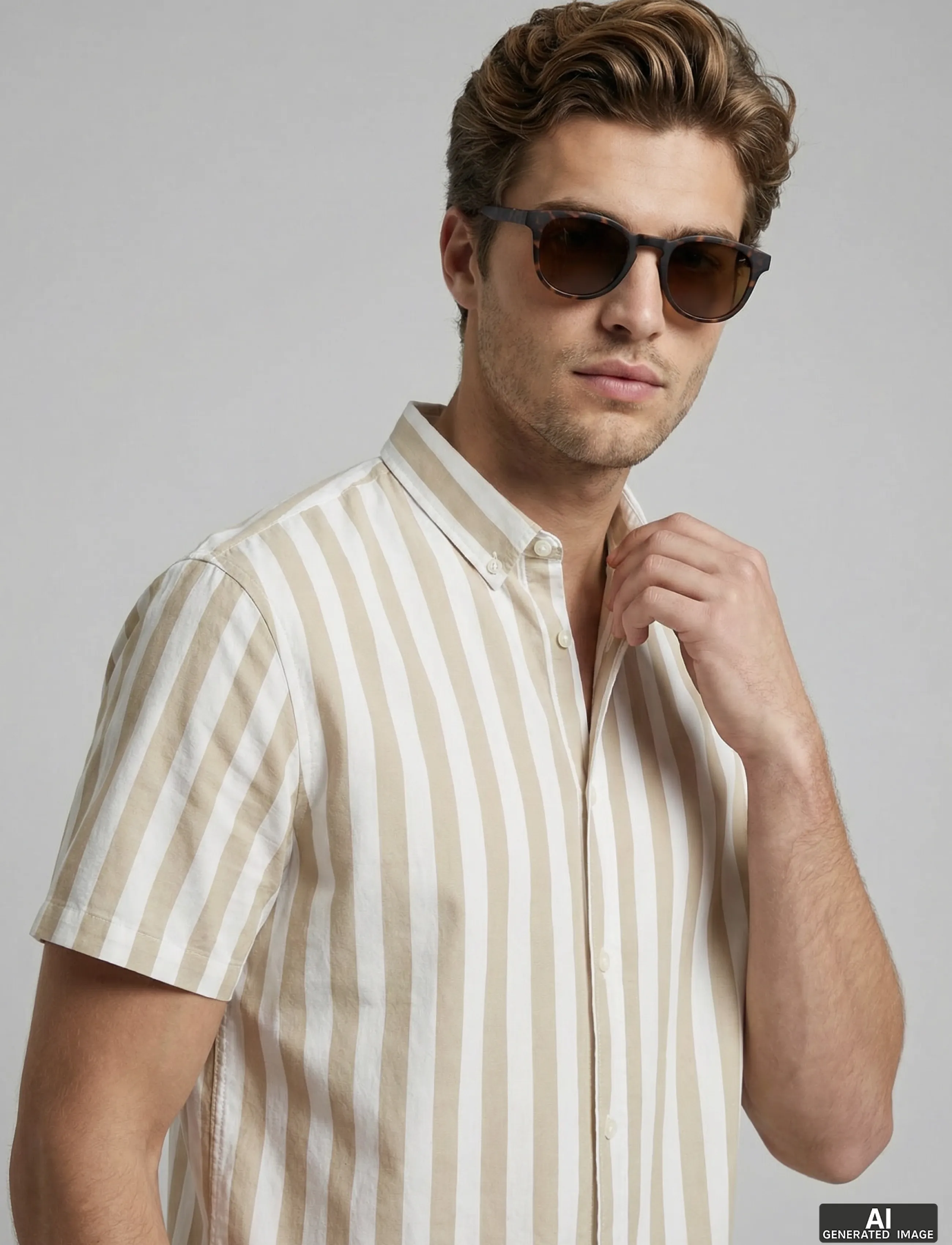 JJ REBEL - JREBALFRED STRIPE SS SHIRT - laveste priser - crockery - 5