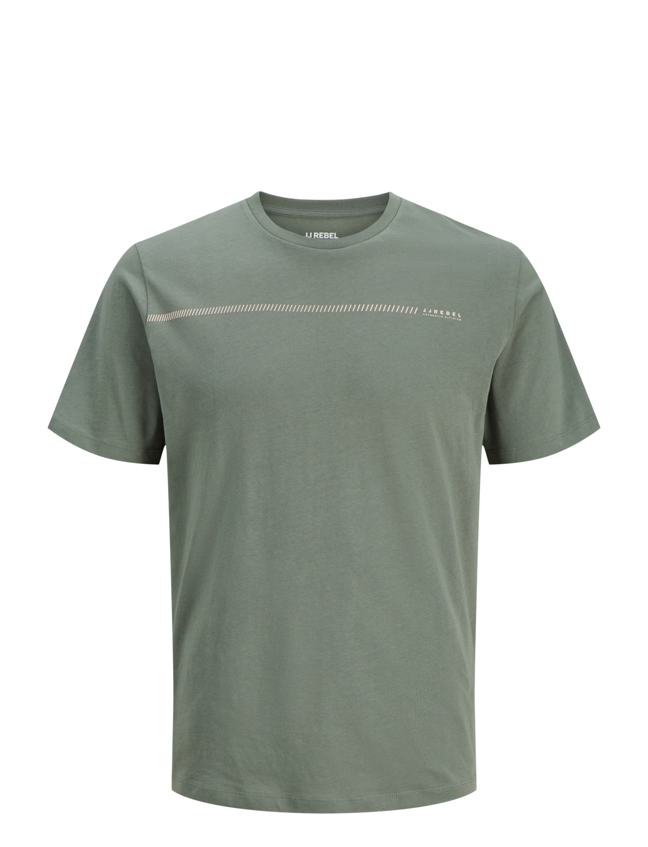 JJ REBEL JREBJEREMY SS TEE CREW NECK - GLO - JJ REBEL - LAUREL WREATH / khaki/green