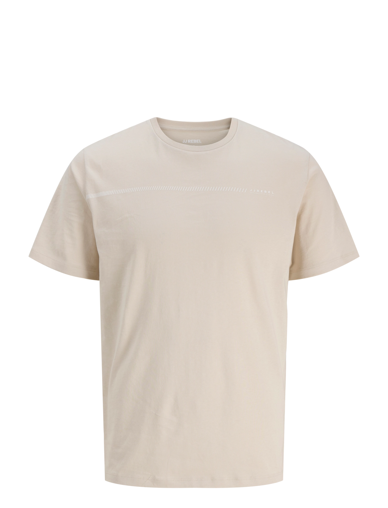 JJ REBEL JREBJEREMY SS TEE CREW NECK - GLO - JJ REBEL - MOONBEAM / cream