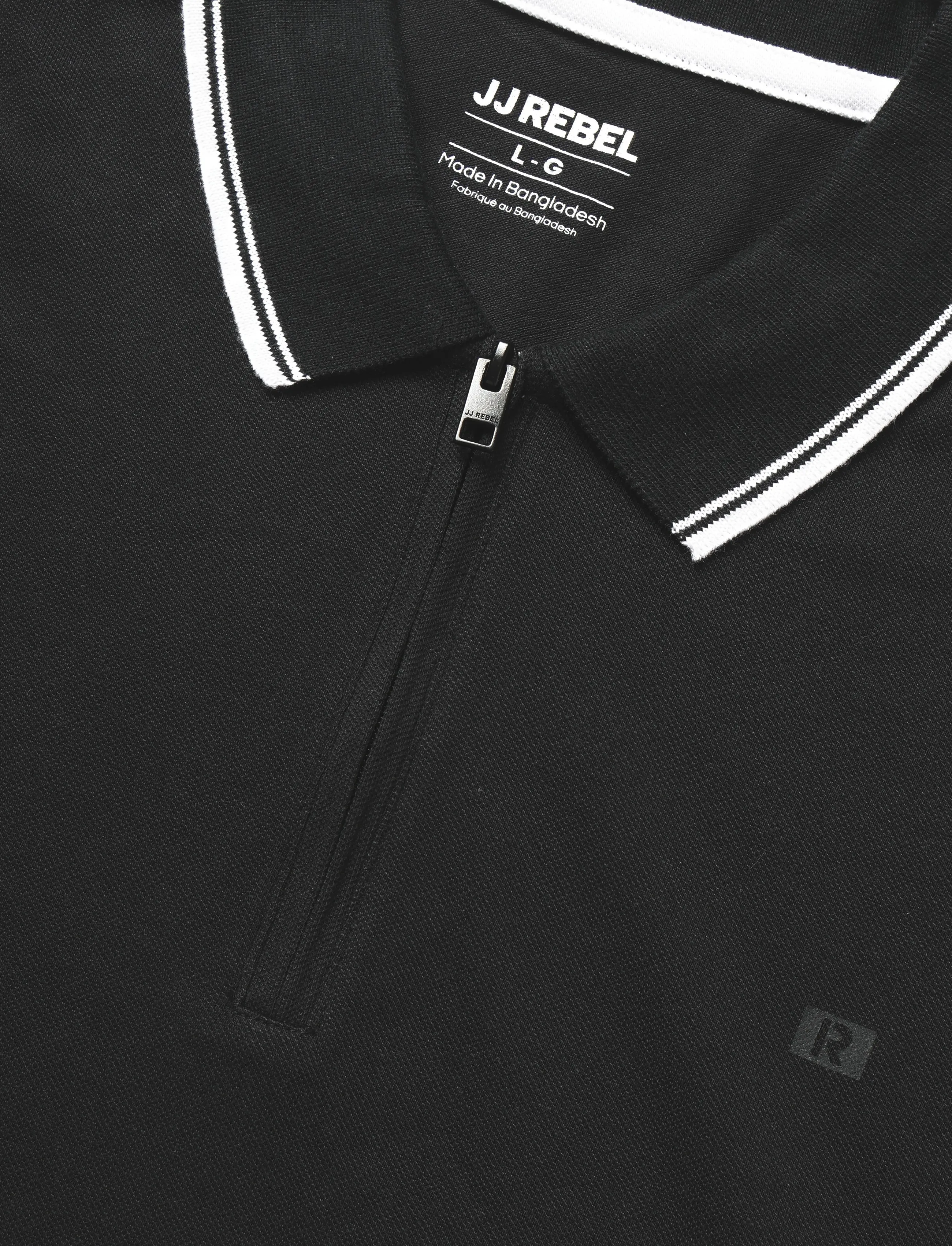 JJ REBEL - JREBCONRAD POLO SS - GLO - madalaimad hinnad - black - 2