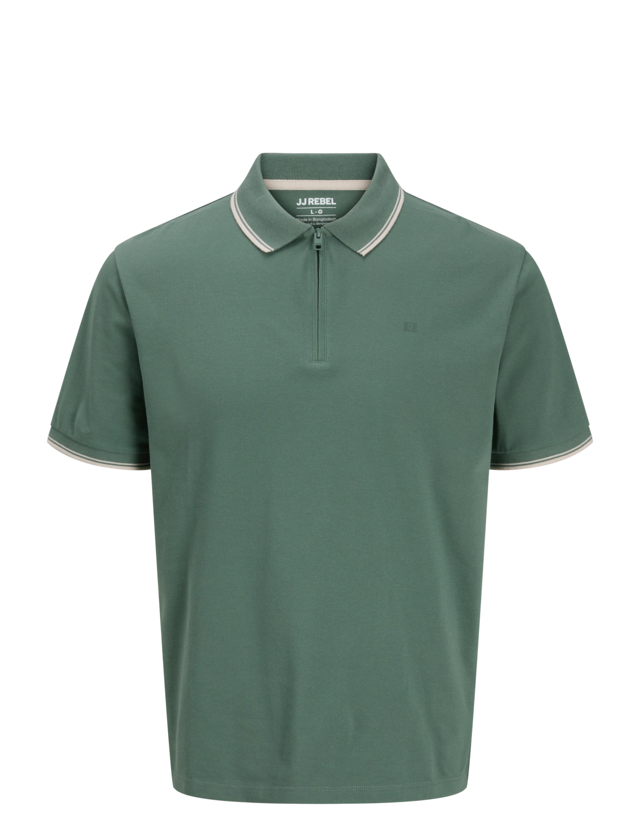 JJ REBEL JREBCONRAD POLO SS - GLO - Tøj - LAUREL WREATH / khaki/green
