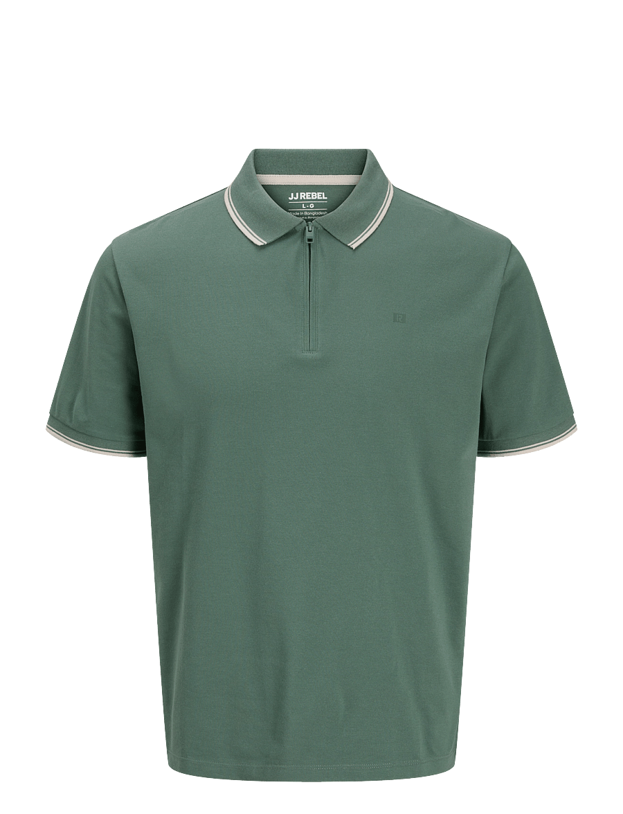 JJ REBEL - JREBCONRAD POLO SS - GLO - kortærmede poloer - laurel wreath - 0