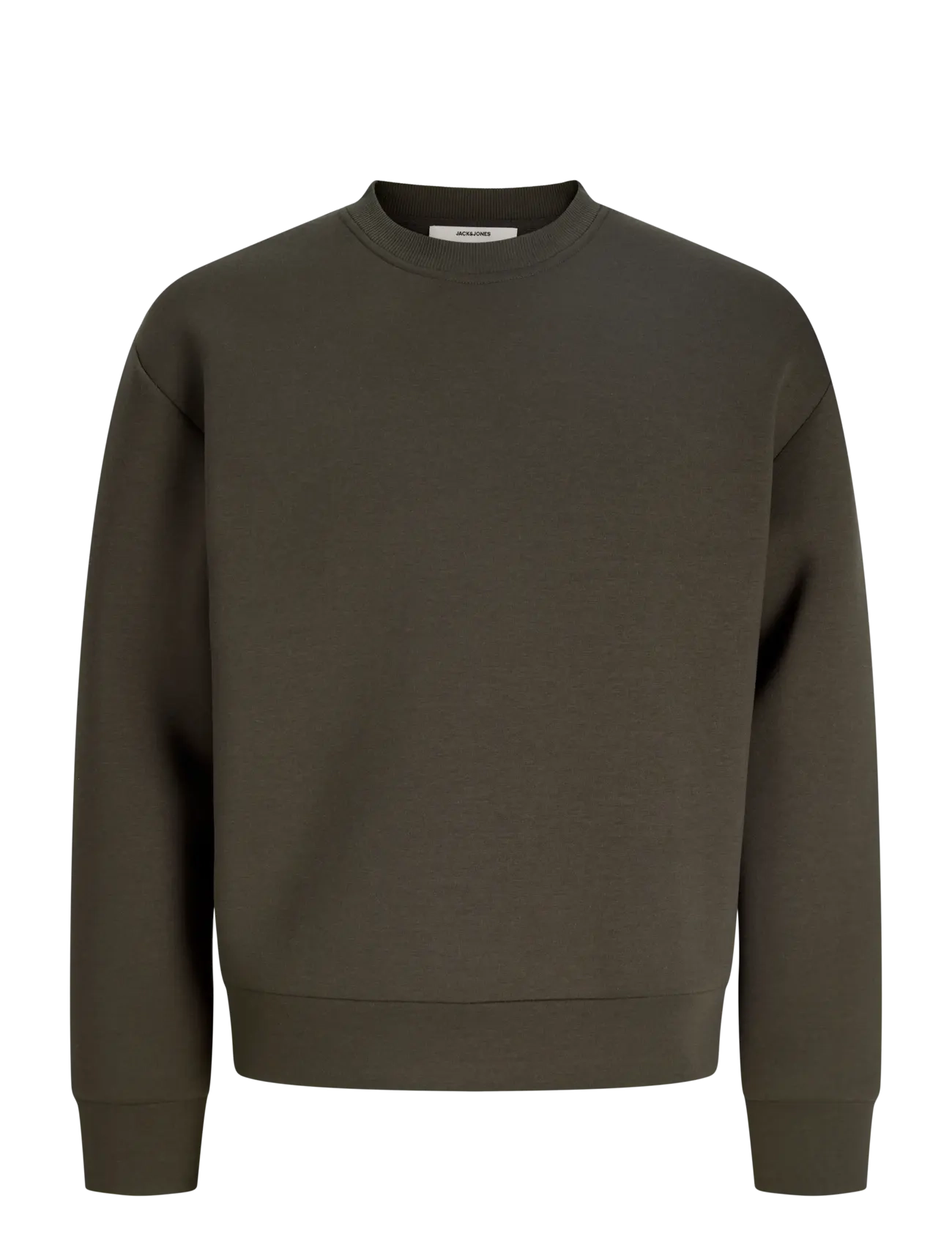 JJ Sport JCOLEGACY SWEAT SCUBA CREWNECK LN BF - Sweatshirts - PEAT / khaki/green