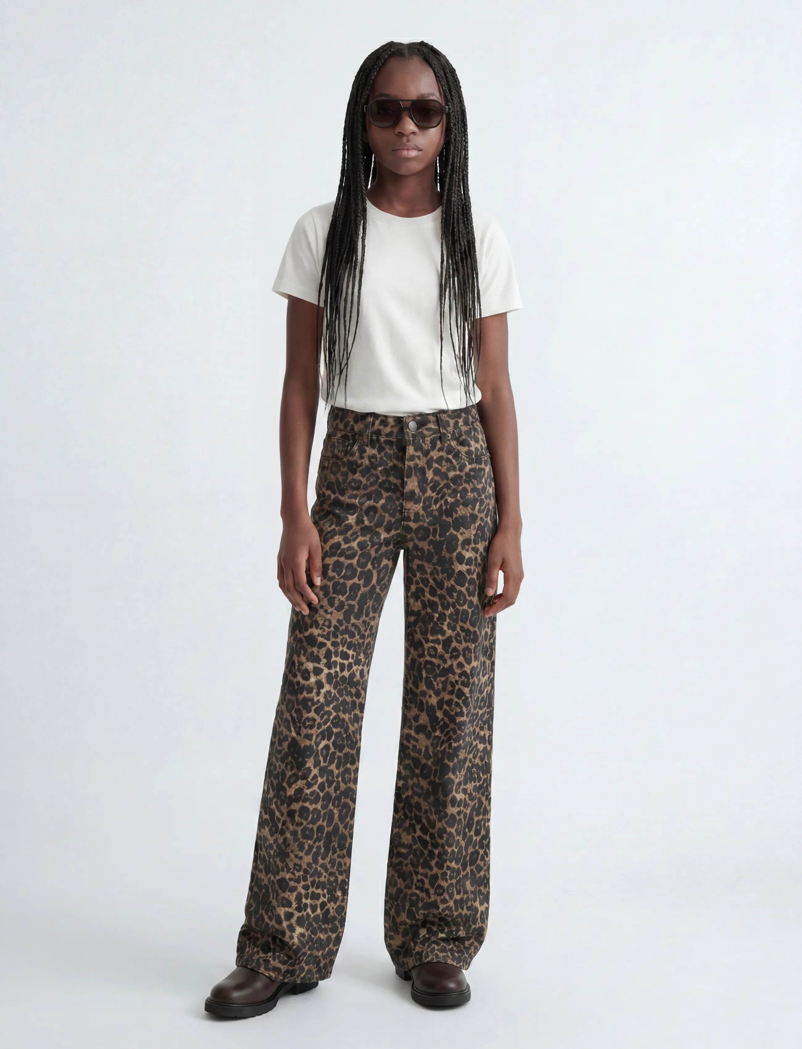 JJXX Kids - JXZOE SARAH WIDE PANTS PNT GRL NOOS - cornstalk - 4