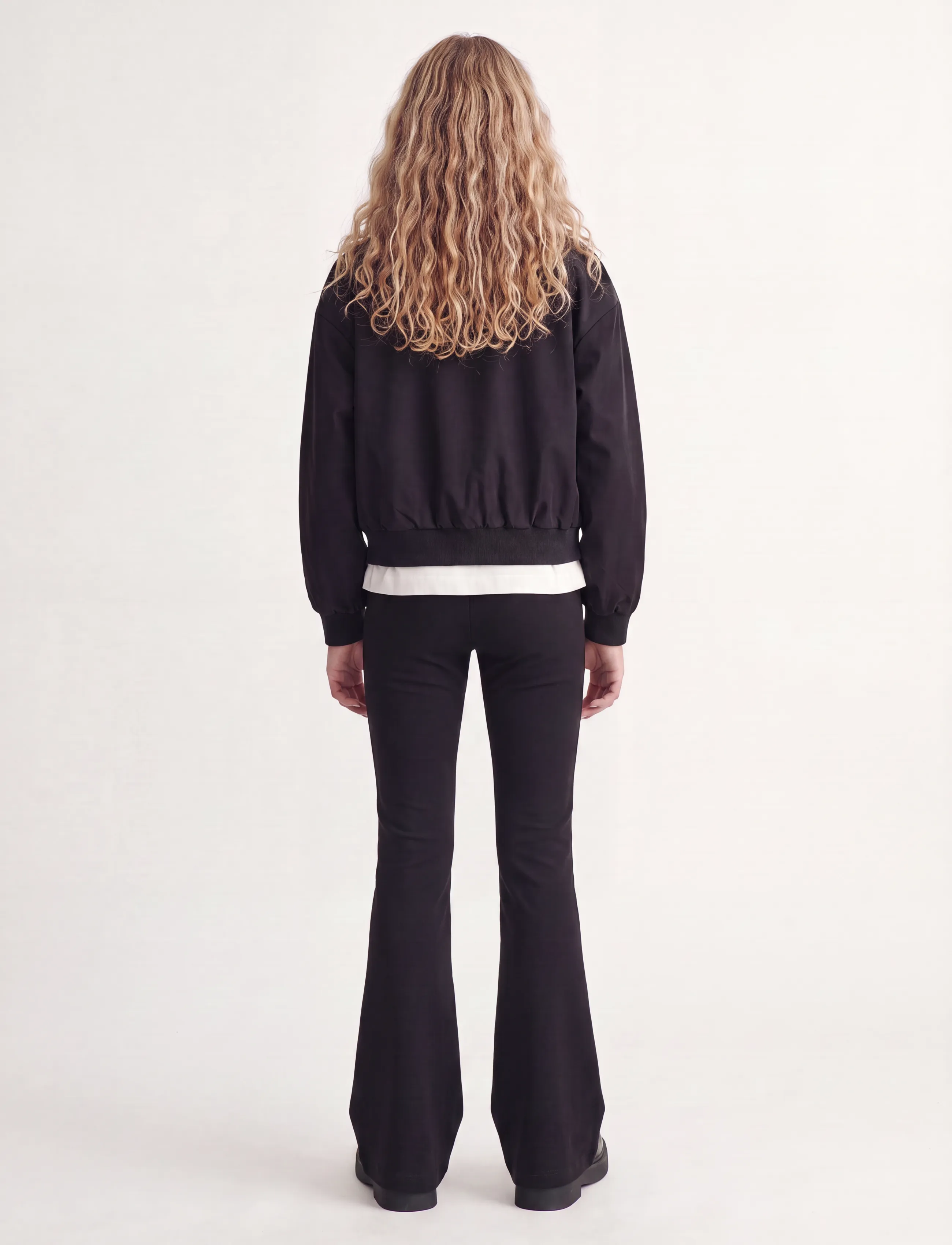 JJXX Kids - JXIVY NANCY FLARED PANTS PNT GRL NOOS - osta vanuse järgi - black - 3