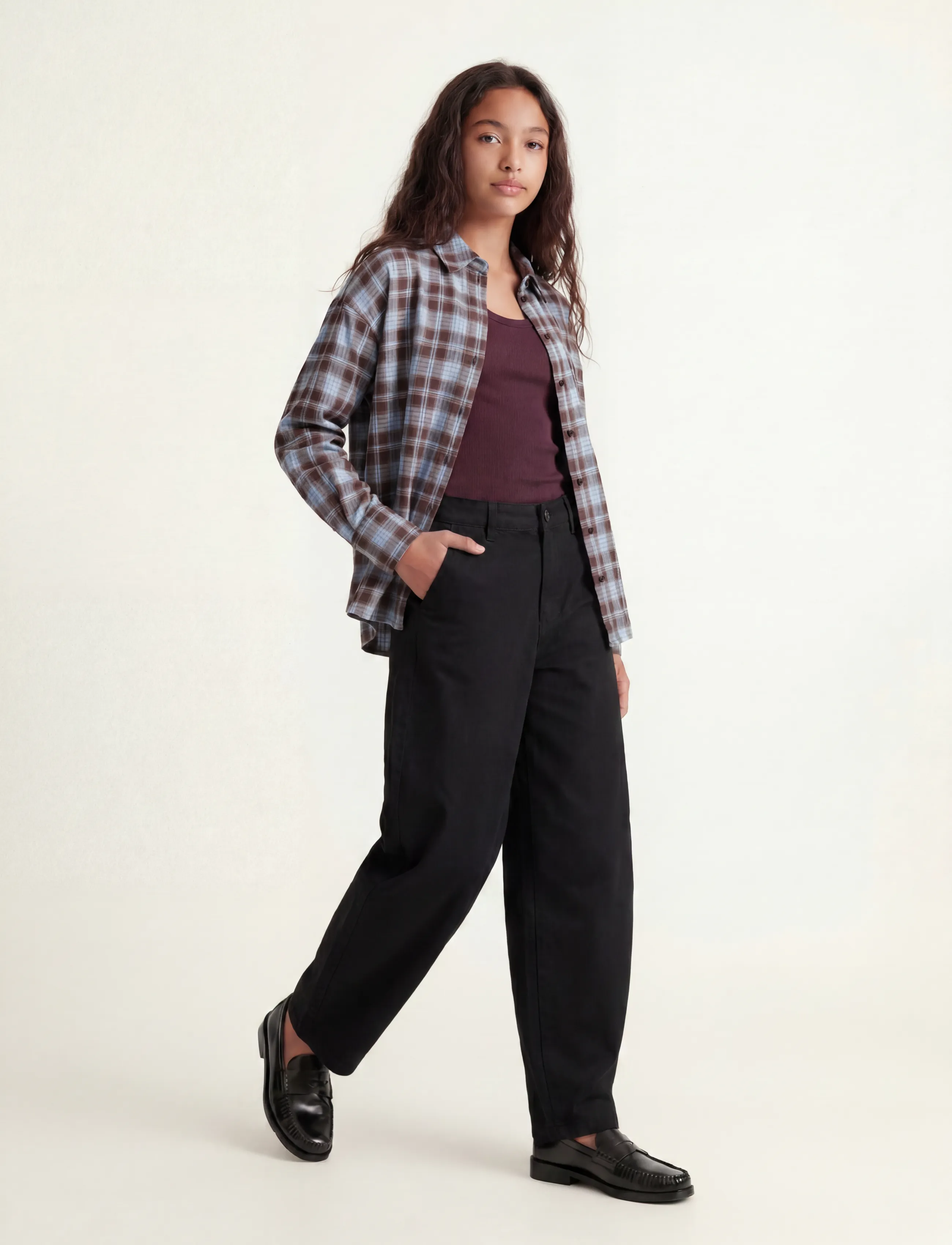 JJXX Kids - JXHAZEL KIRA BARREL PANTS PNT GRL NOOS - chino-püksid - black - 5