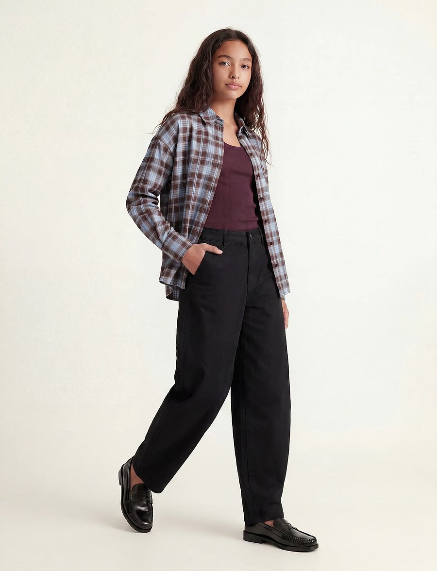 JJXX Kids - JXHAZEL KIRA BARREL PANTS PNT GRL NOOS - chino-püksid - black - 5