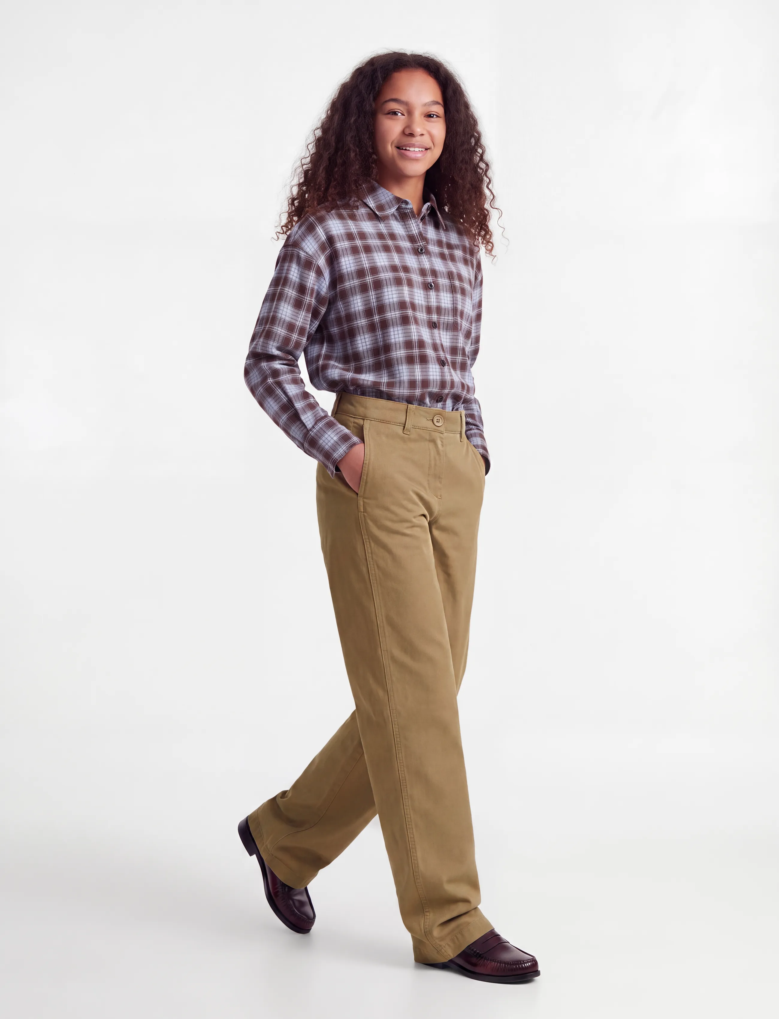 JJXX Kids - JXHAZEL KIRA BARREL PANTS PNT GRL NOOS - sügisesed riided - petrified oak - 5