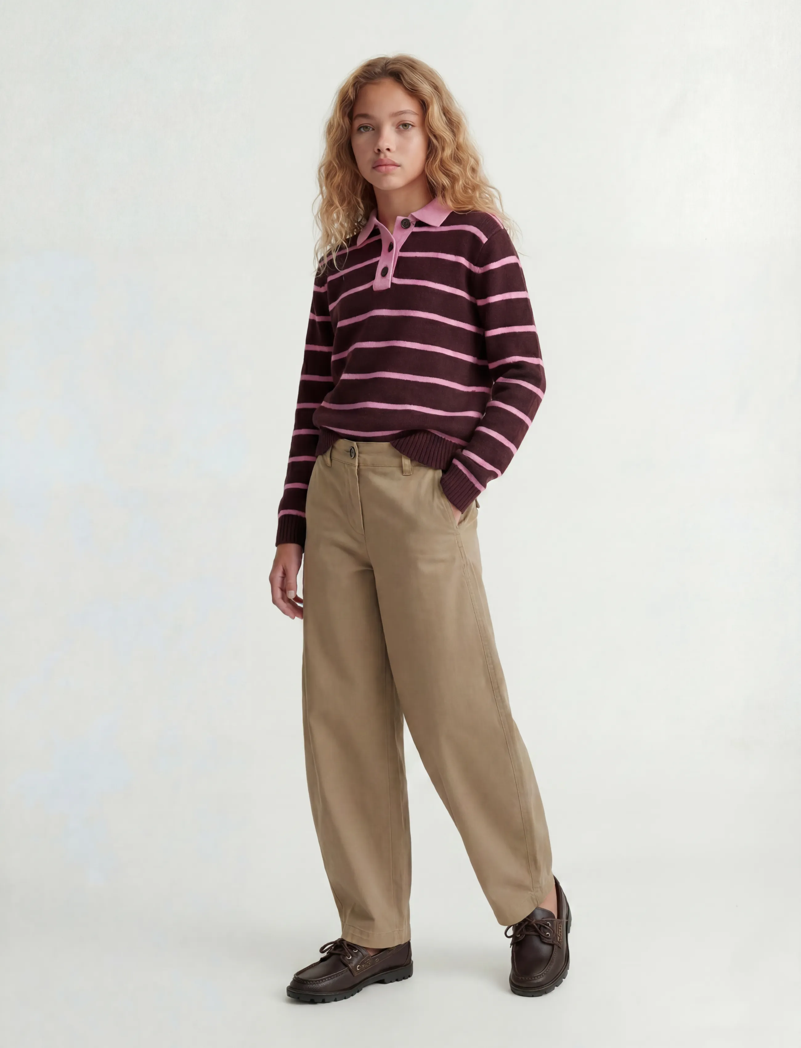 JJXX Kids - JXHAZEL KIRA BARREL PANTS PNT GRL NOOS - chinos - petrified oak - 5