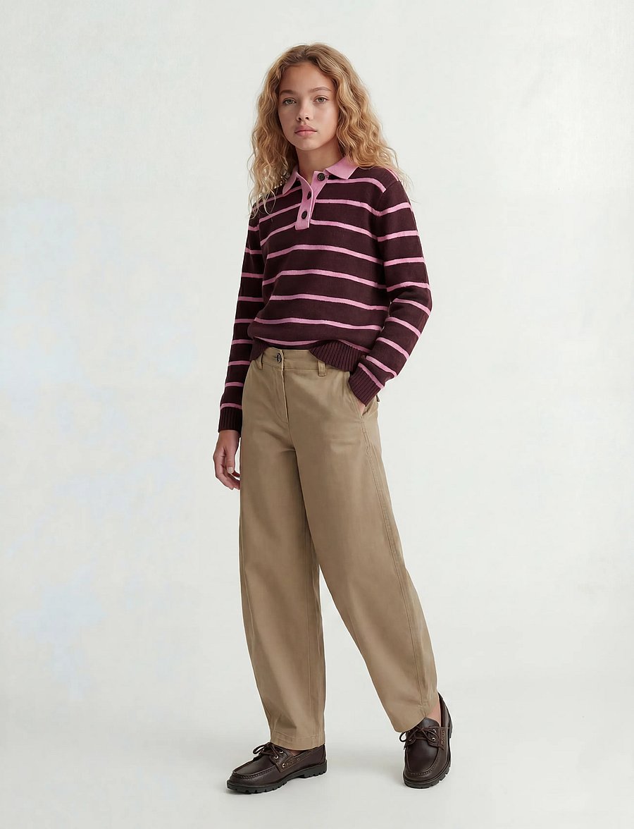 JJXX Kids - JXHAZEL KIRA BARREL PANTS PNT GRL NOOS - chinos - petrified oak - 5